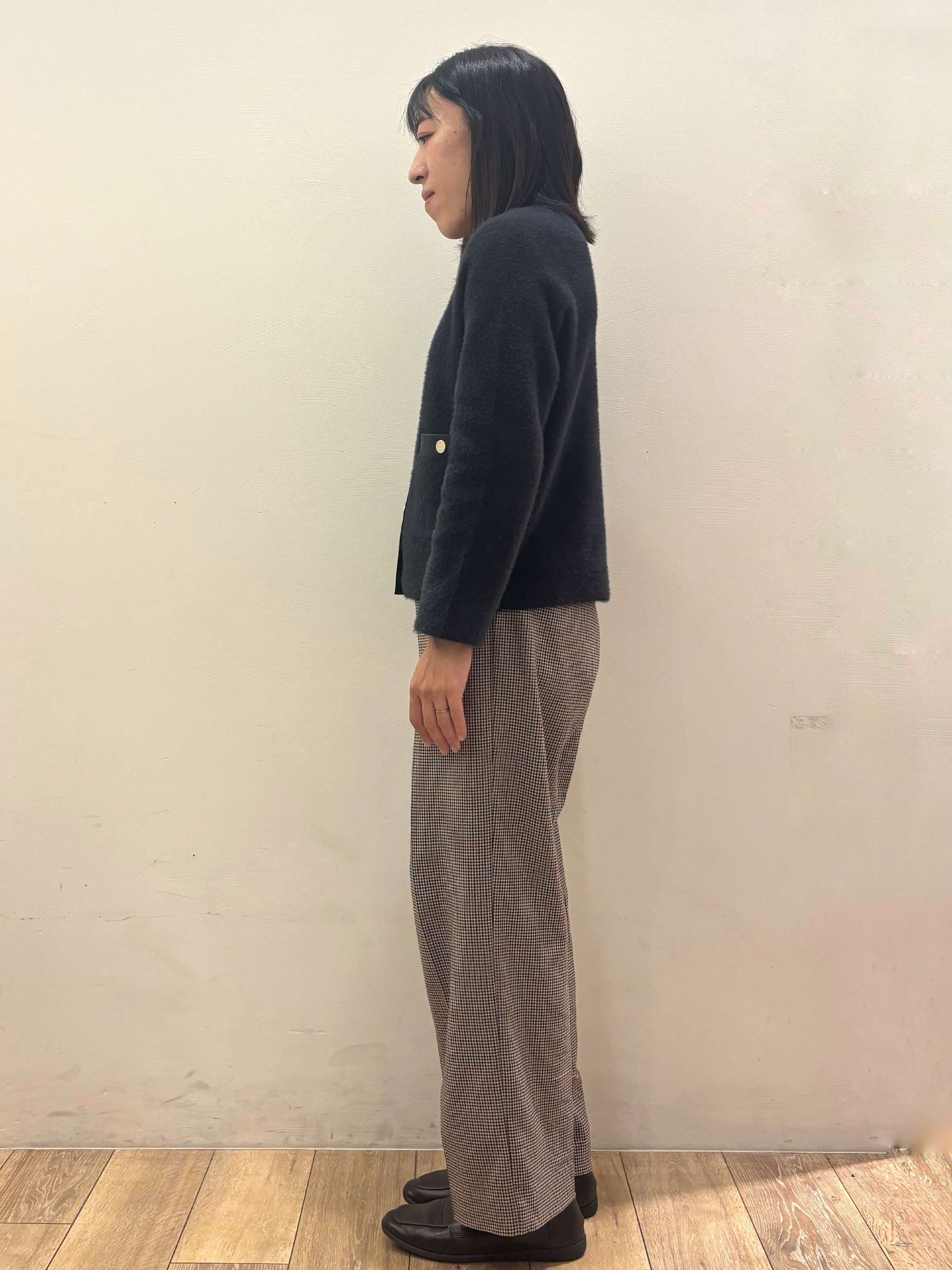 りょうさんの「OPAQUE.CLIP｜フェザーヤーンニットカーディガン【洗濯機OK】」を使ったコーディネート