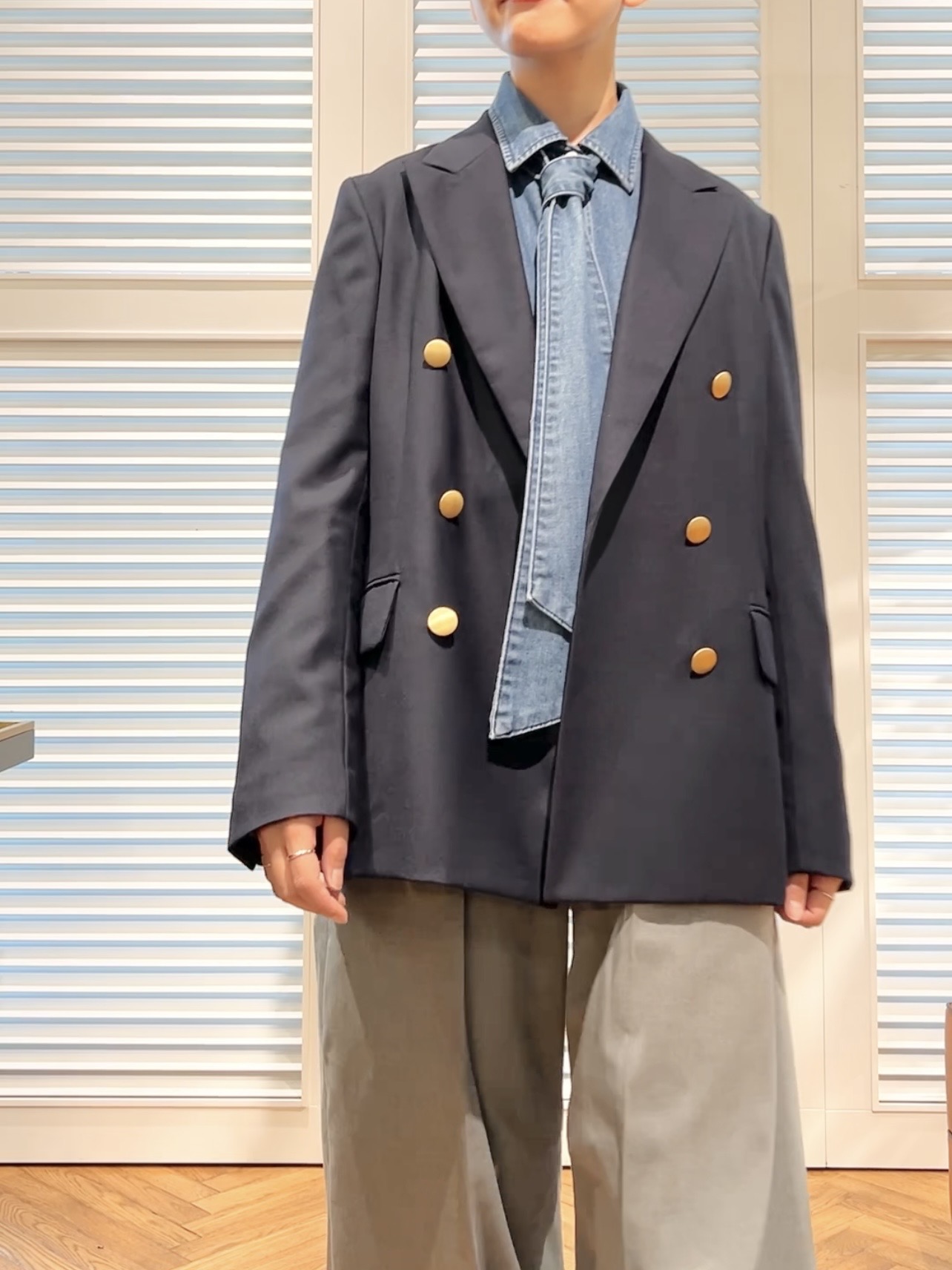OCHIAIさんの「DRESSTERIOR｜【STORY11月号掲載】ウールブレンド ダブルブレストジャケット」を使ったコーディネート