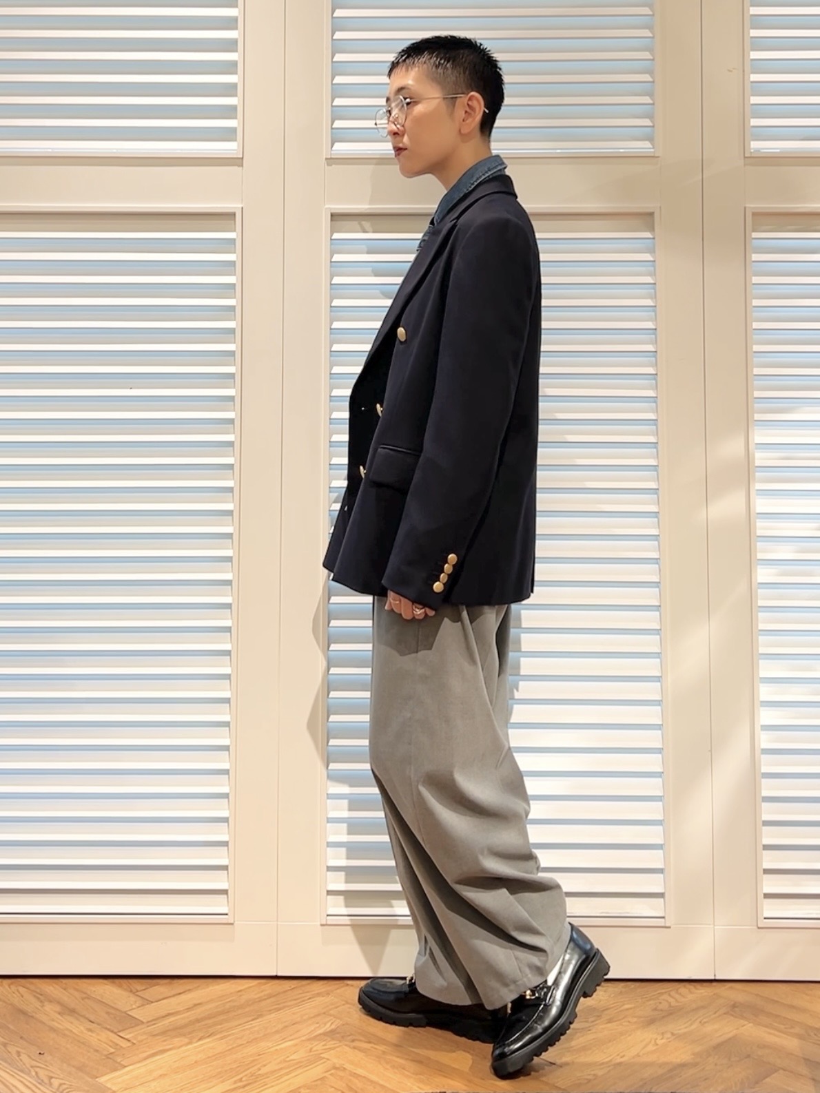 OCHIAIさんの「DRESSTERIOR｜【STORY11月号掲載】ウールブレンド ダブルブレストジャケット」を使ったコーディネート