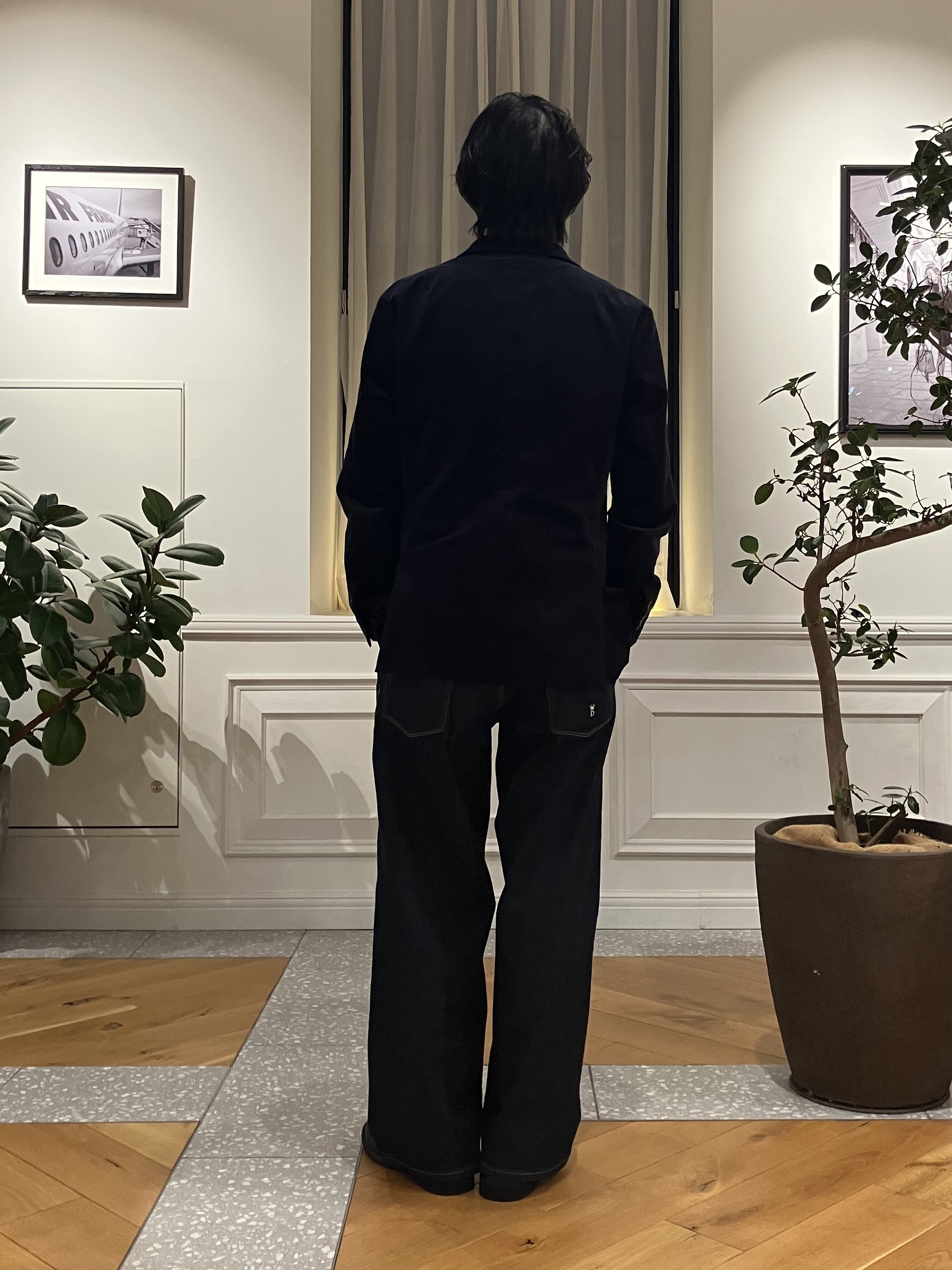 junyaさんの「DRESSTERIOR｜【セットアップ可】ストレッチ カルゼジャケット」を使ったコーディネート