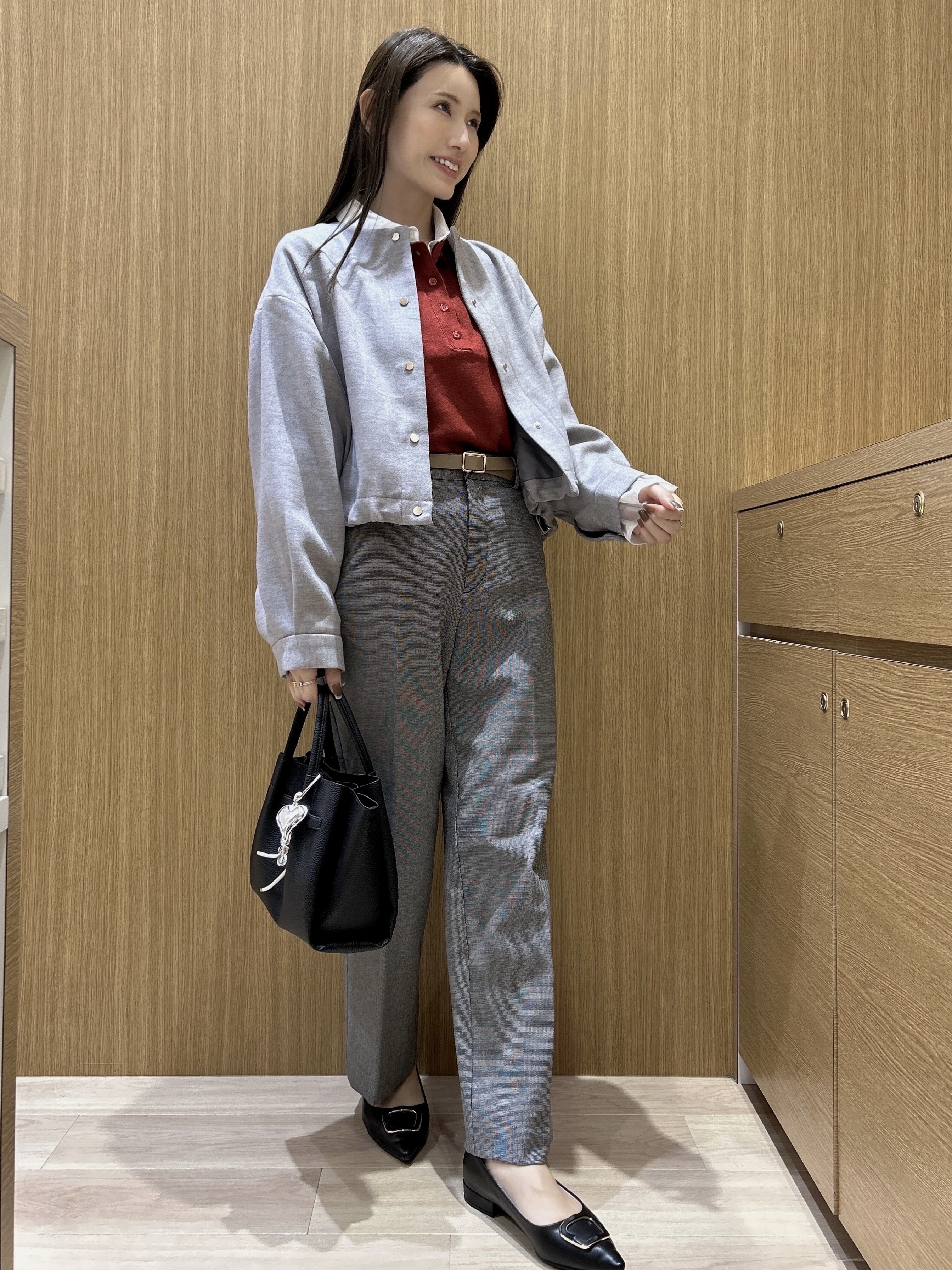 maiさんの「OPAQUE.CLIP｜スナップボタンブルゾン【洗濯OK】」を使ったコーディネート