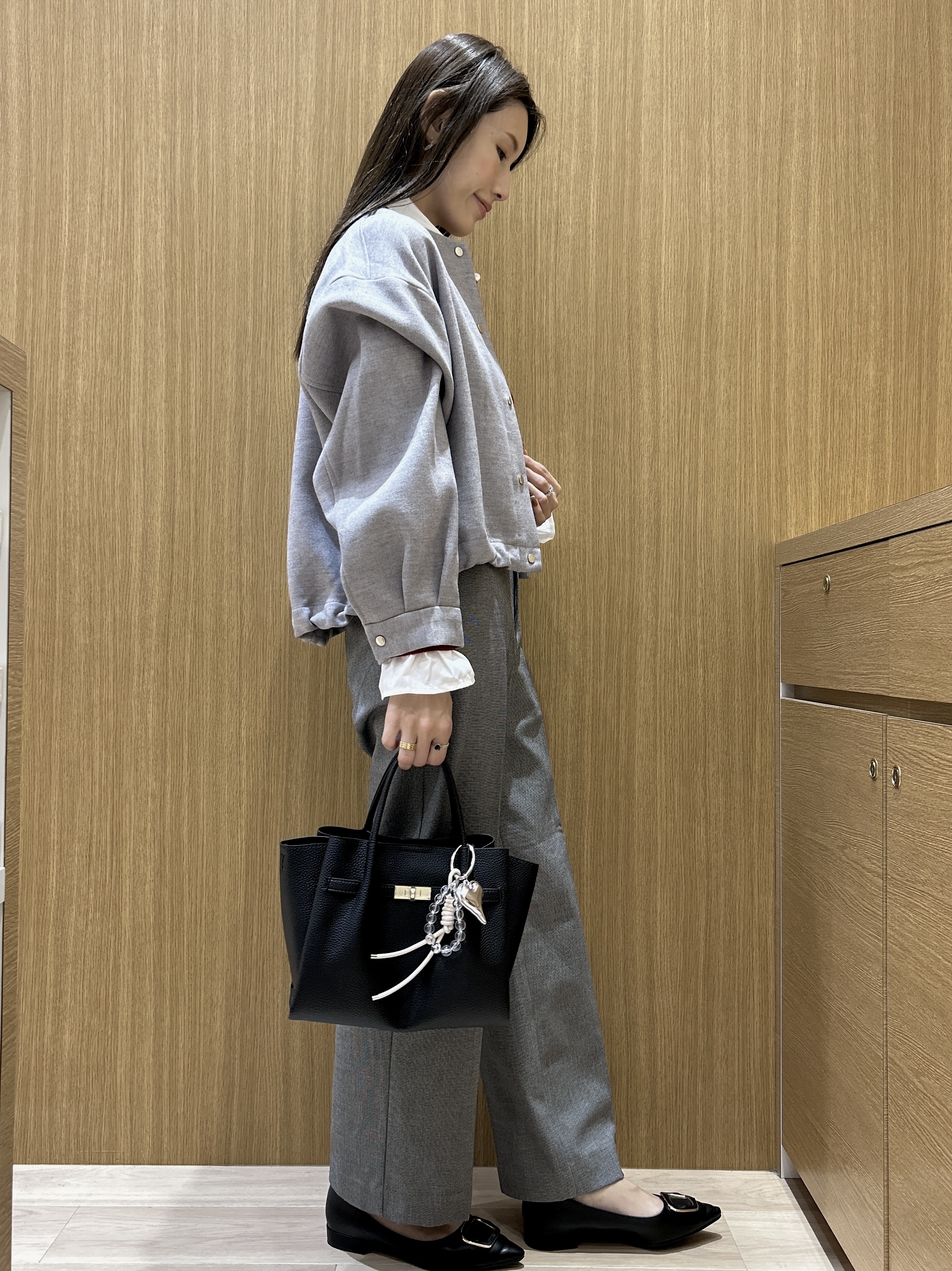 maiさんの「OPAQUE.CLIP｜スナップボタンブルゾン【洗濯OK】」を使ったコーディネート