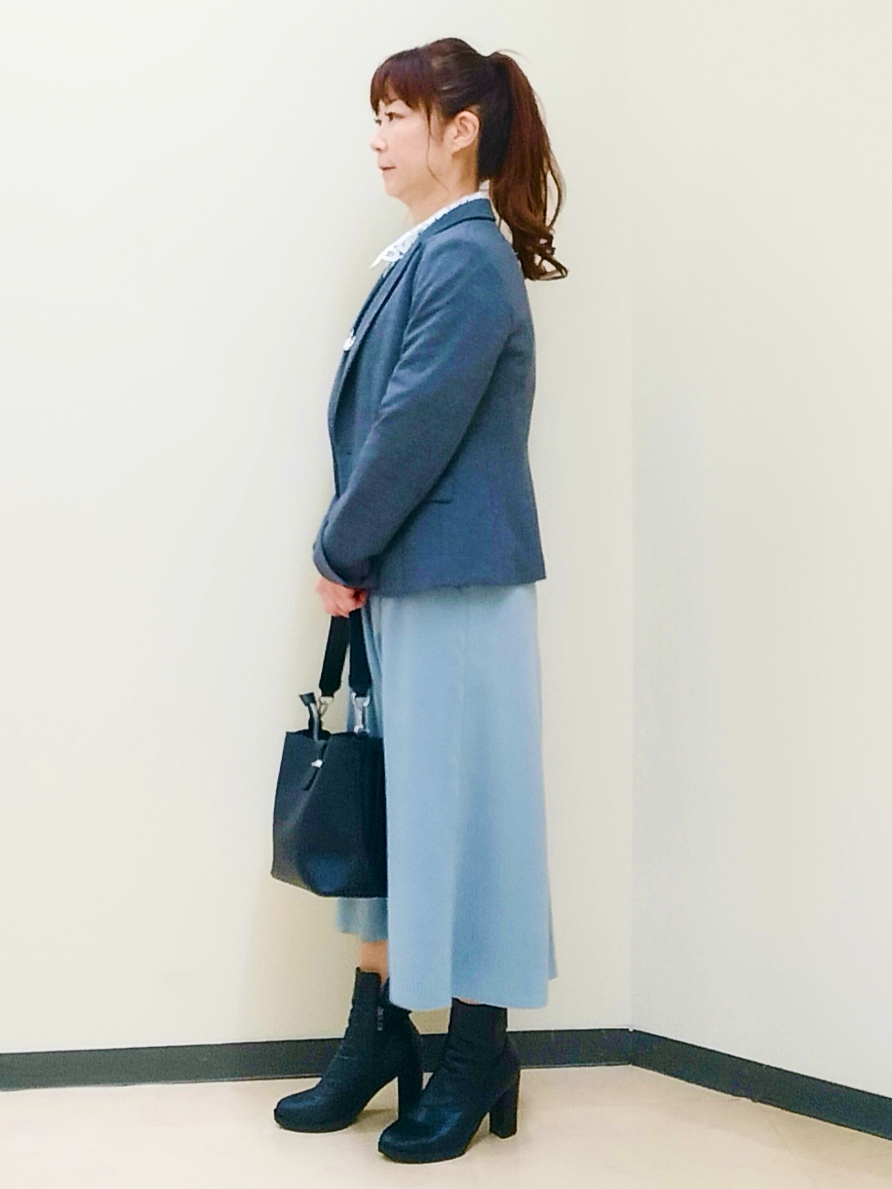 花さんの「Reflect｜【付け衿】レース衿付きストレッチニット」を使ったコーディネート