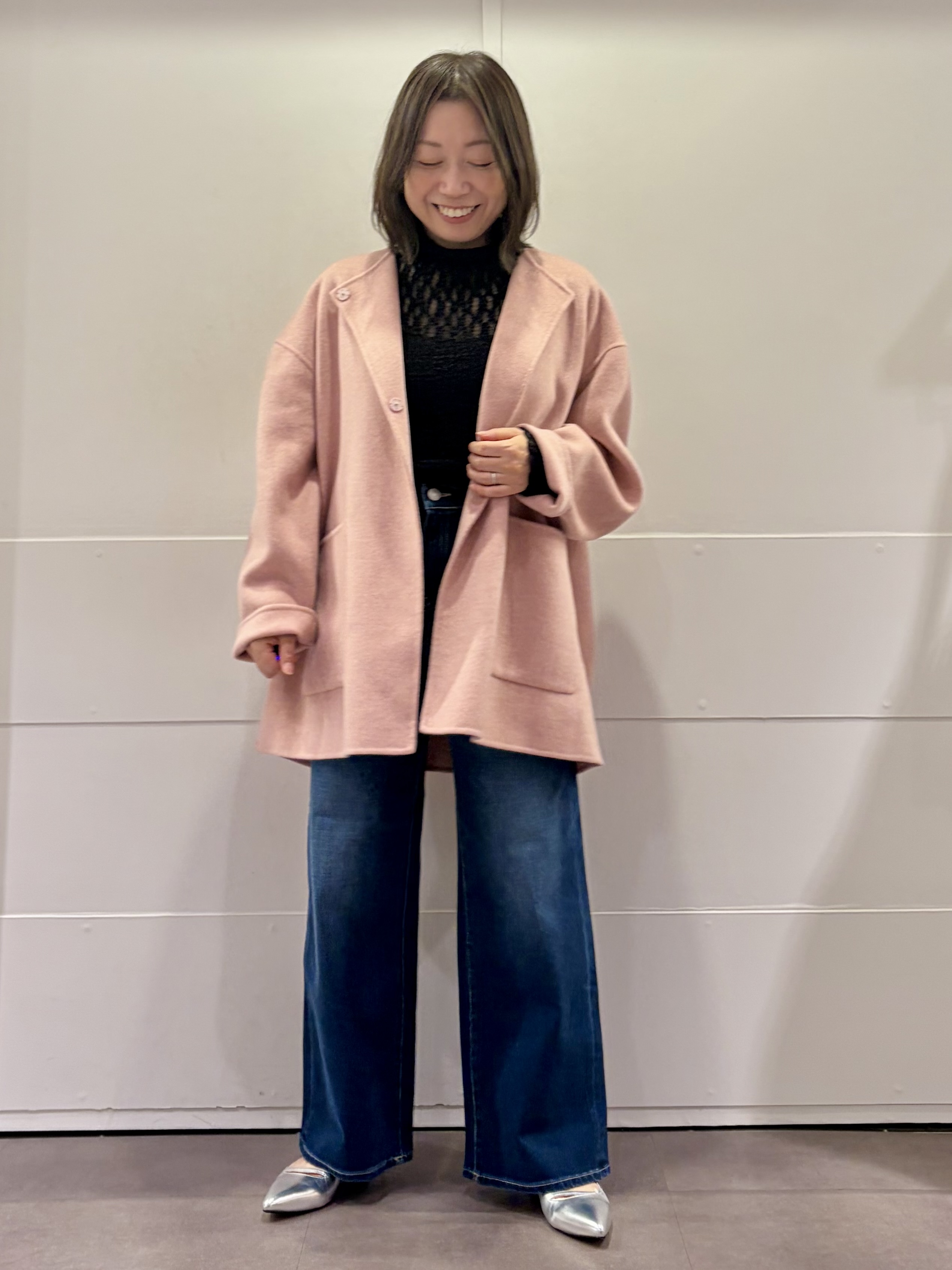 TOKOさんの「UNTITLED｜【マフラー付き/ゆったり】リバーコート」を使ったコーディネート