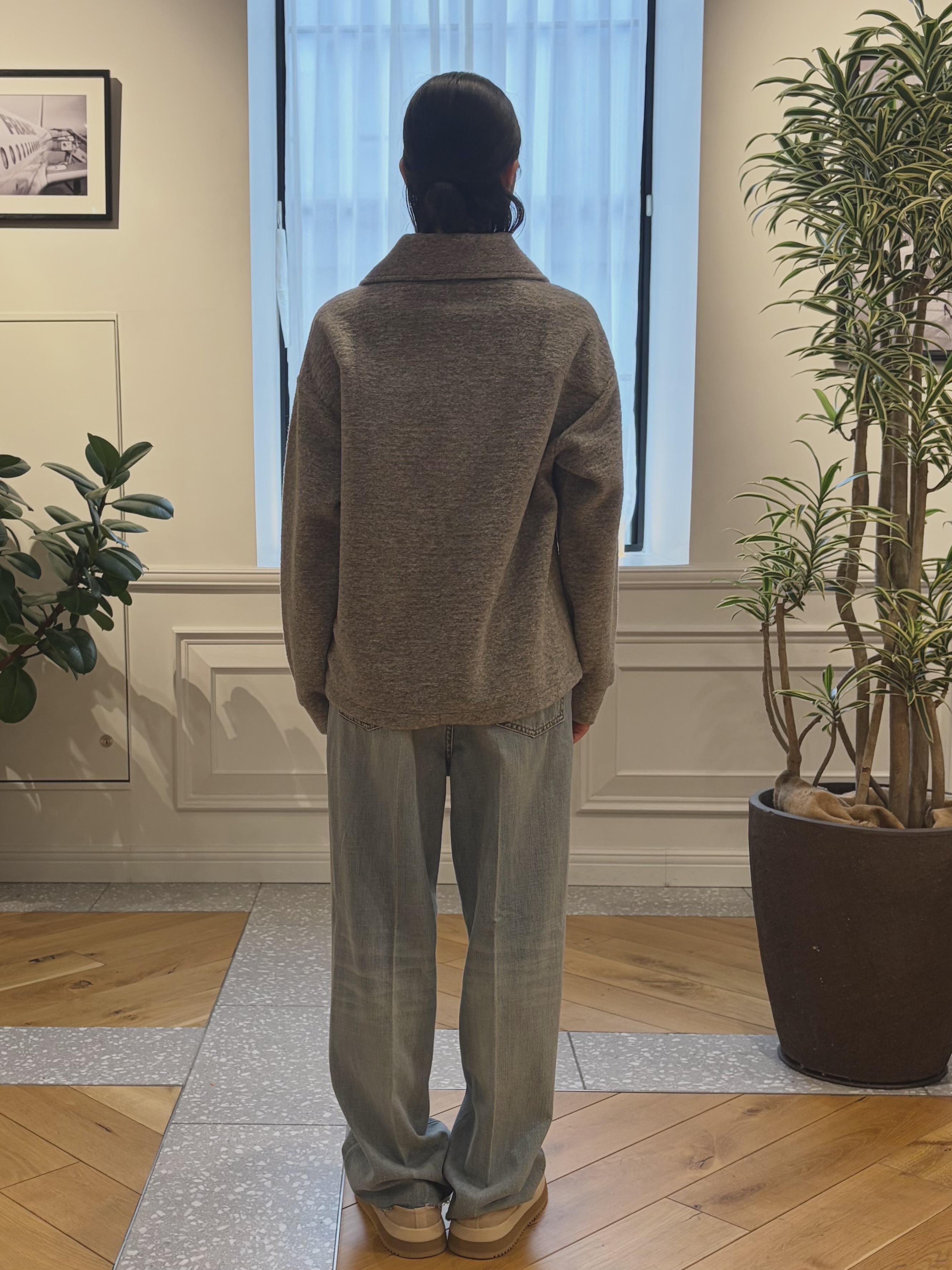 pupiさんの「DRESSTERIOR｜イタリアンスライバー ハーフジッププルオーバー」を使ったコーディネート
