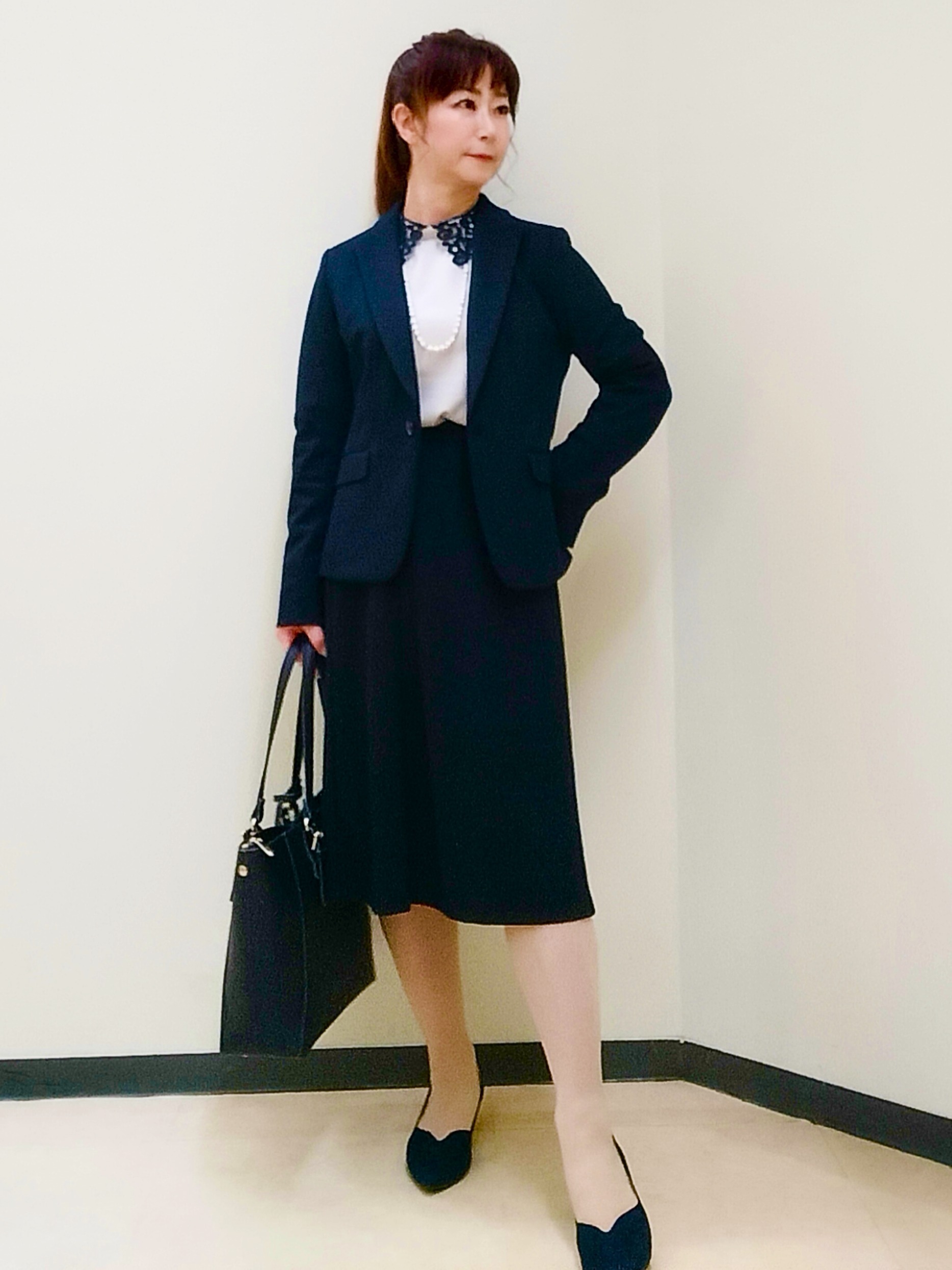 花さんの「Reflect｜【SS-4Lサイズ／セットアップ可】匠ジャケット／ベーシックテーラード」を使ったコーディネート