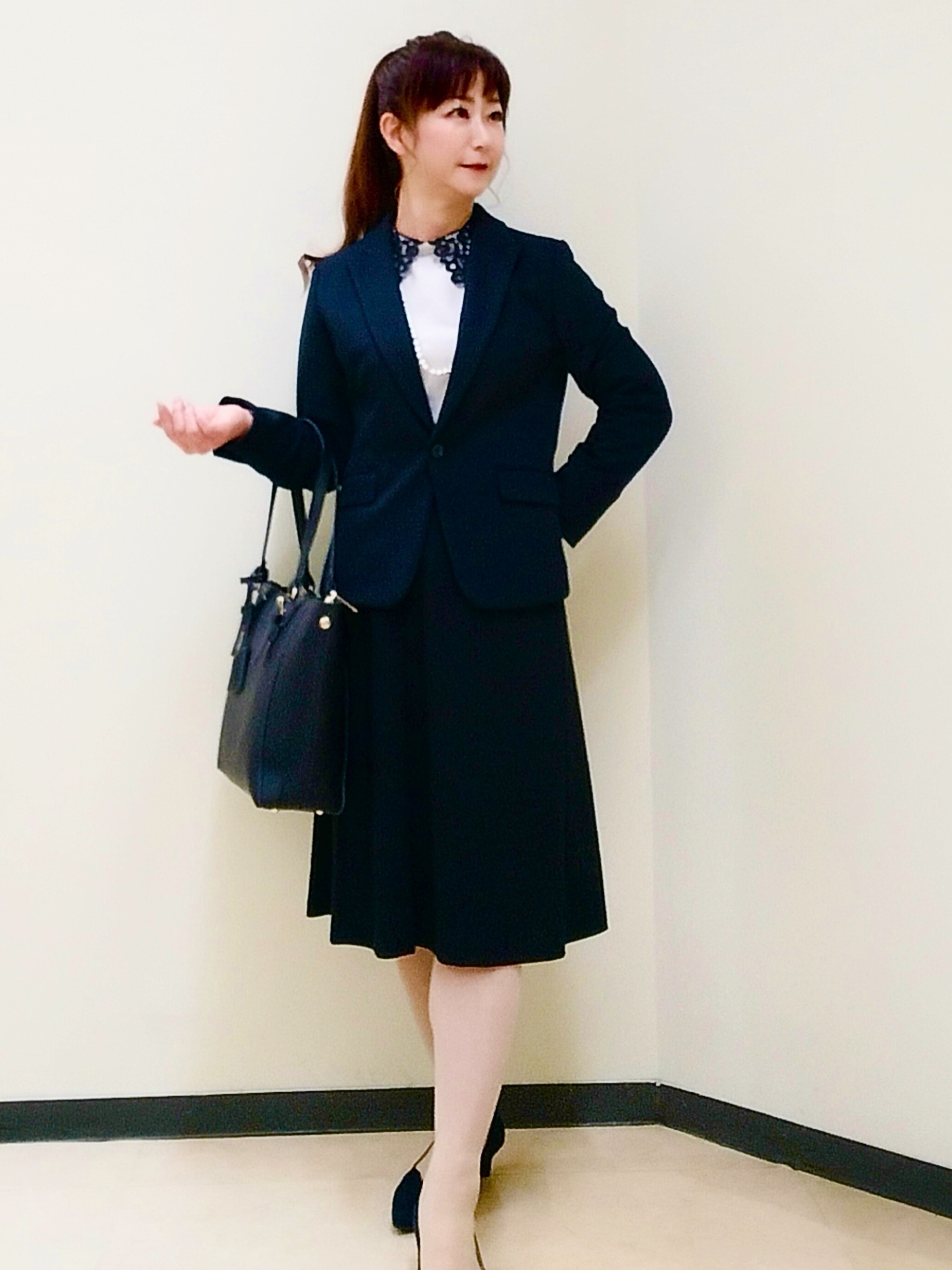花さんの「Reflect｜【SS-4Lサイズ／セットアップ可】匠ジャケット／ベーシックテーラード」を使ったコーディネート