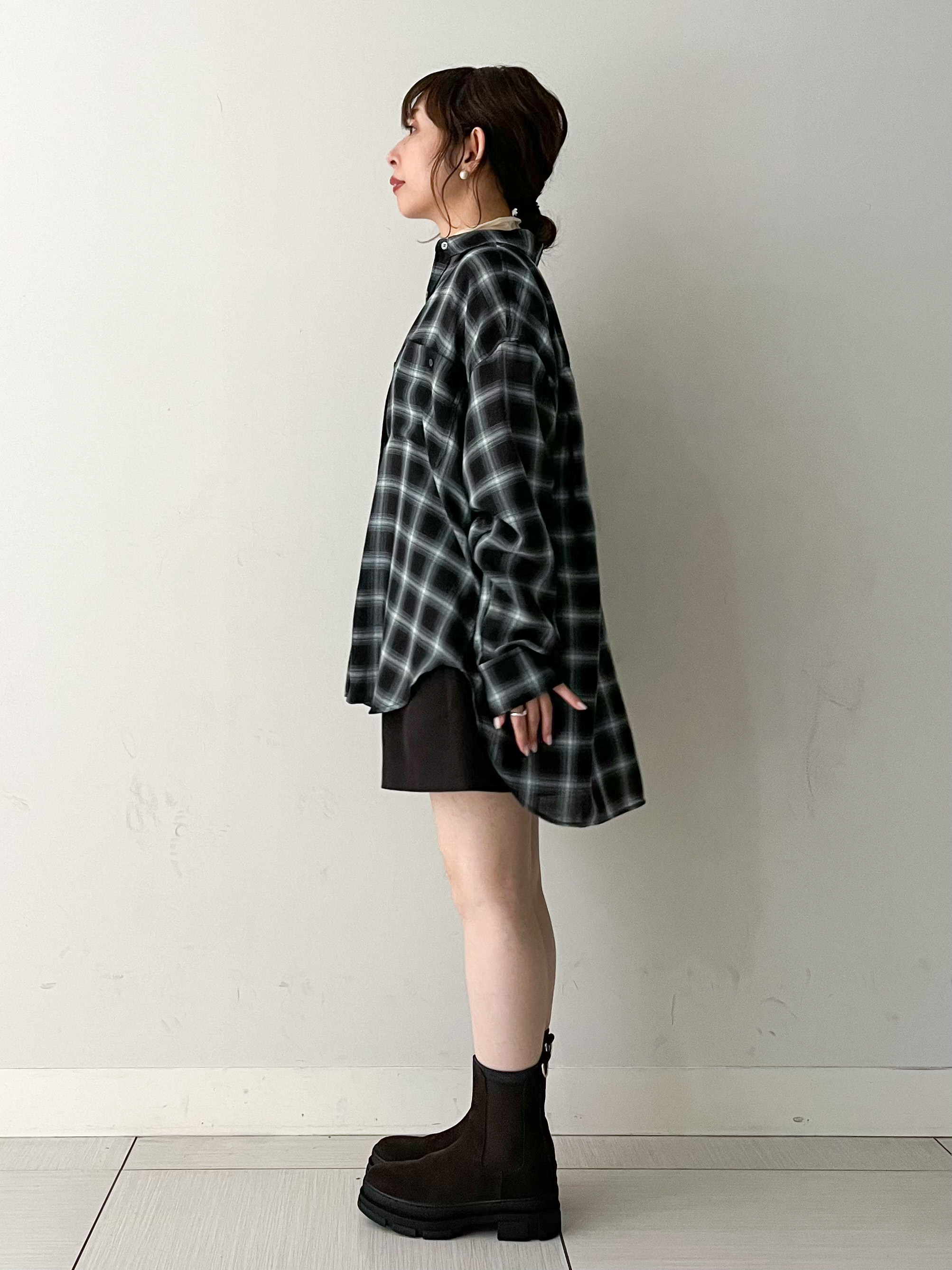 じゅんさんの「DRESSTERIOR｜【ウォッシャブル】ビエラオンブレチェックシャツ」を使ったコーディネート