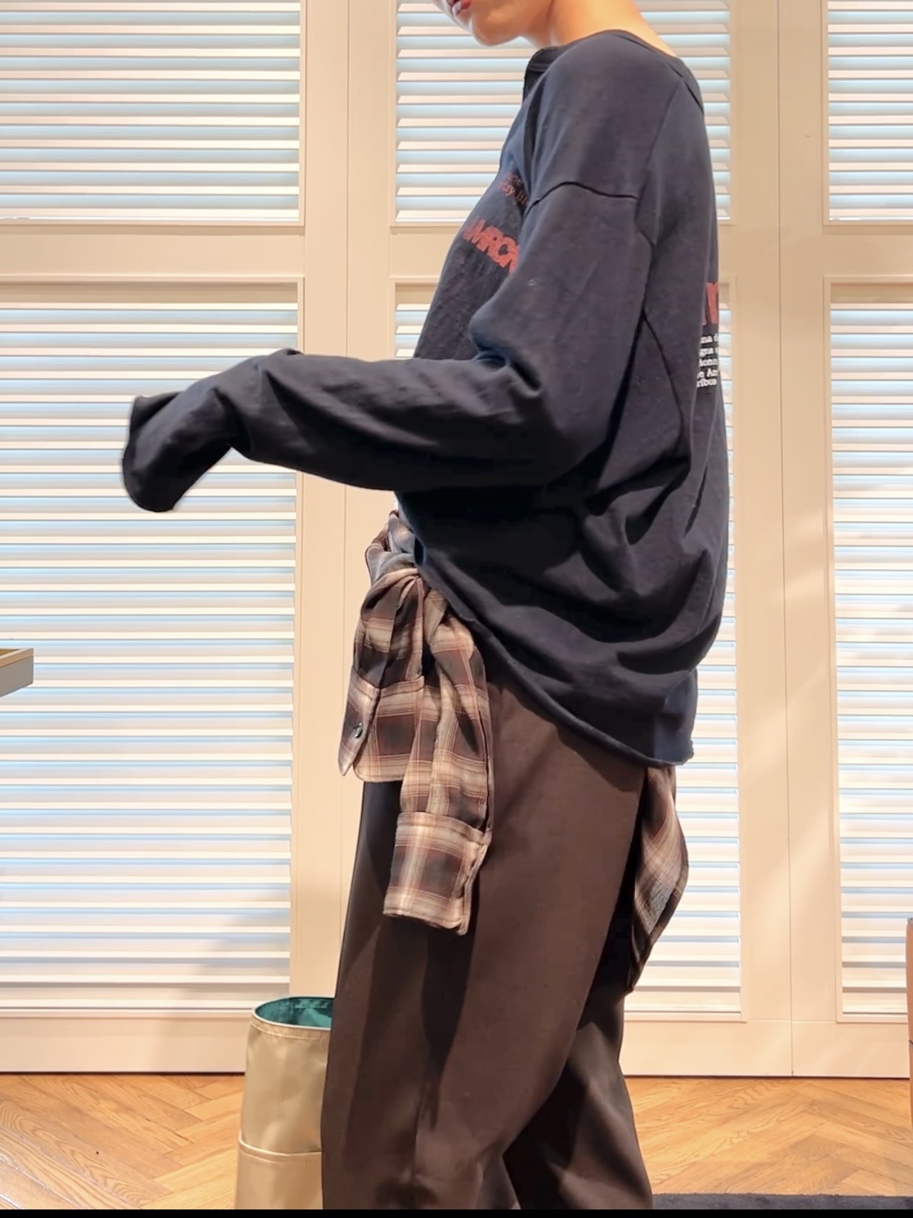 OCHIAIさんの「DRESSTERIOR｜【ウォッシャブル】ビエラオンブレチェックシャツ」を使ったコーディネート