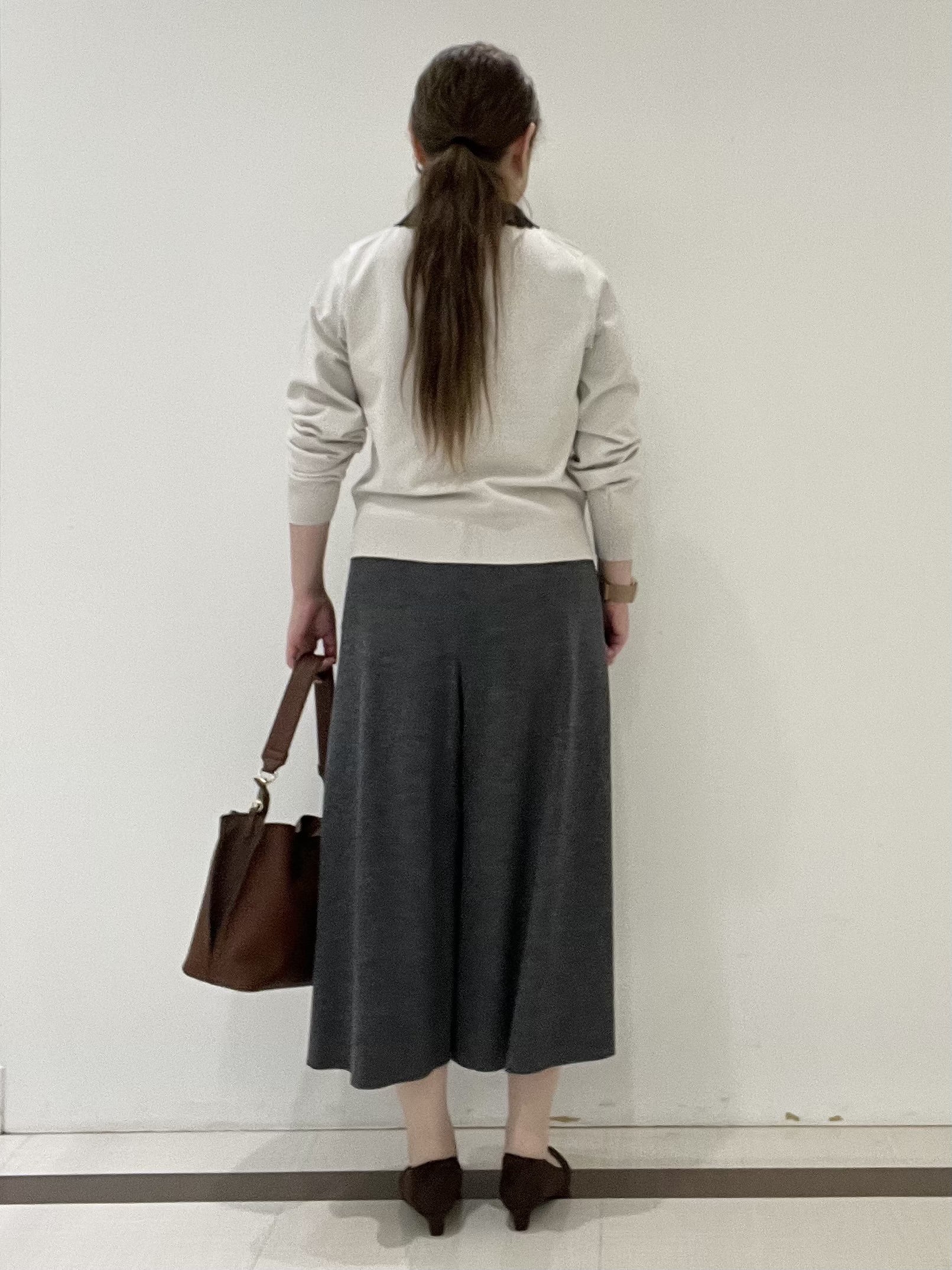 Hiroさんの「Reflect｜【付け衿】レース衿付きストレッチニット」を使ったコーディネート
