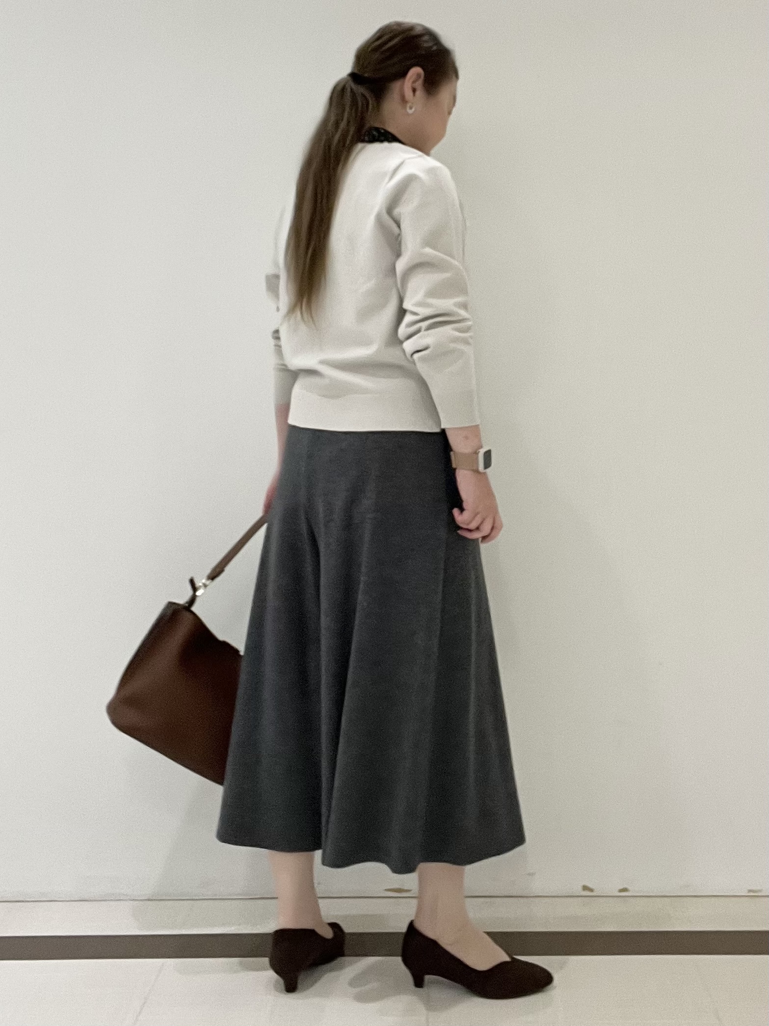 Hiroさんの「Reflect｜【付け衿】レース衿付きストレッチニット」を使ったコーディネート
