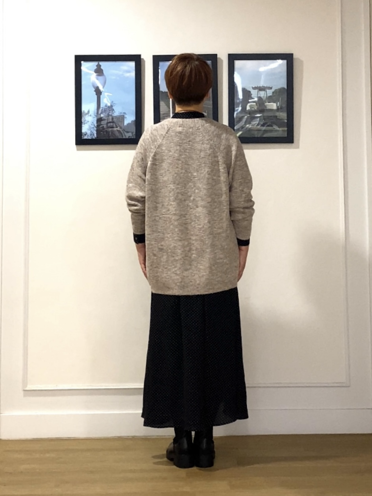 Hiroさんの「Dessin｜【洗える】モヘアブレンドニット ボタンレスカーディガン」を使ったコーディネート