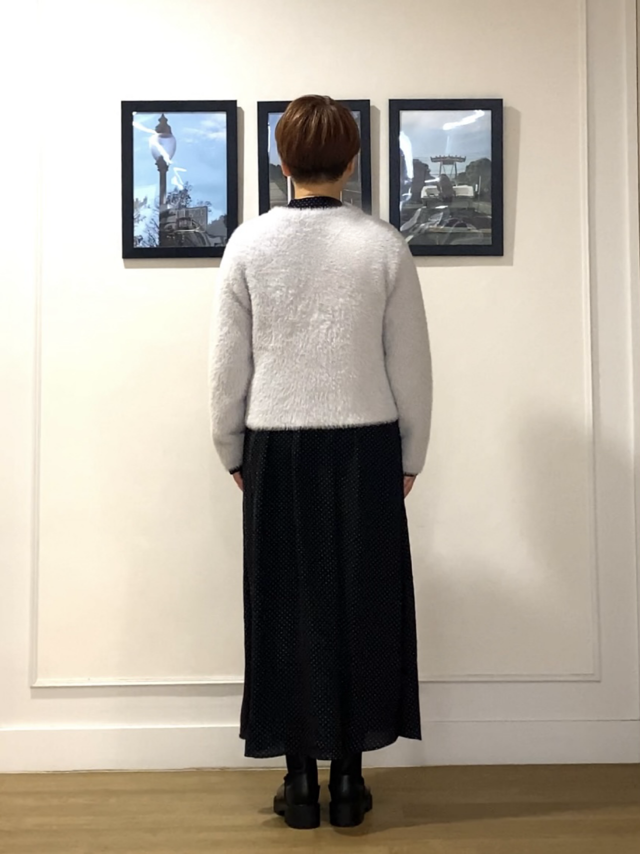 Hiroさんの「Dessin｜【店頭人気/洗える】シャギーニットカーディガン」を使ったコーディネート
