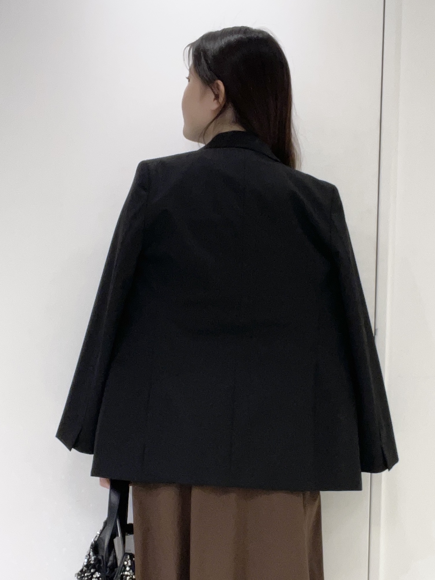 moeさんの「UNTITLED｜【セットアップ可/秋羽織り/お仕事スーツ】ウールブレンドダブルジャケット」を使ったコーディネート