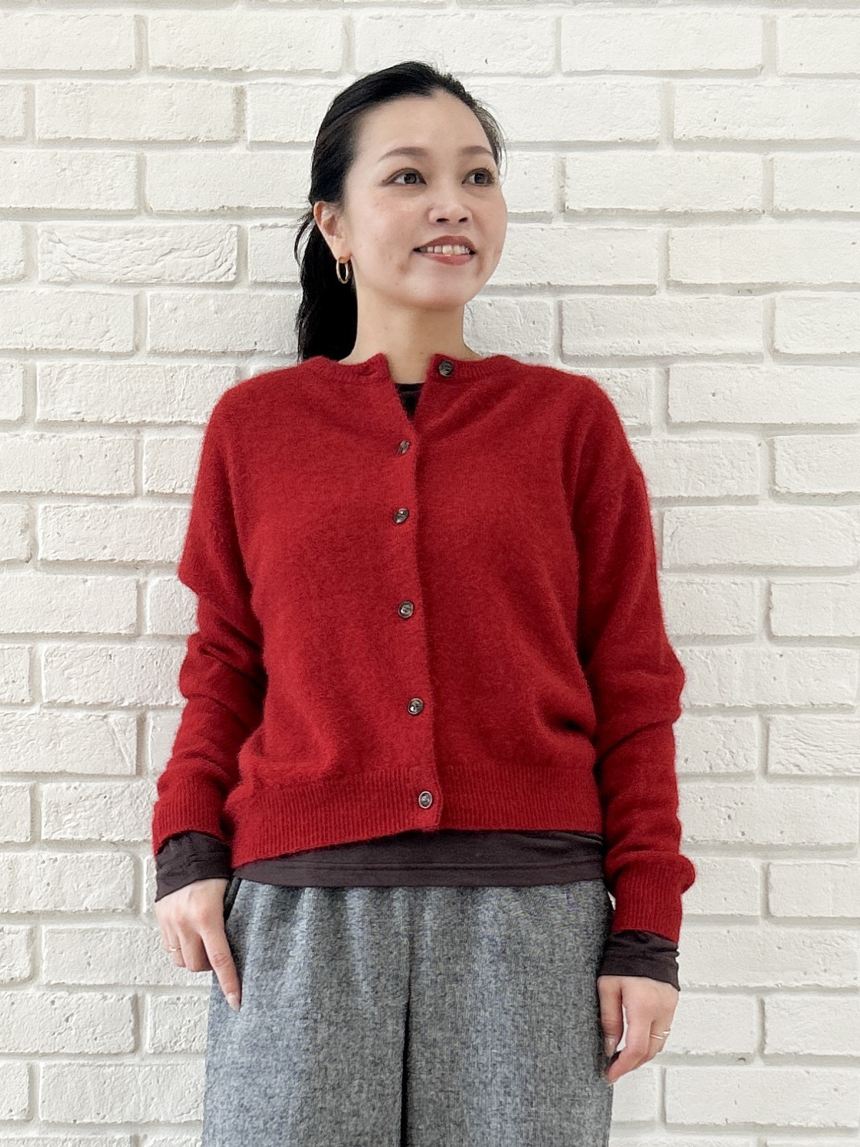 Kaiさんの「Dessin｜クルーネックシアーロングTシャツ」を使ったコーディネート