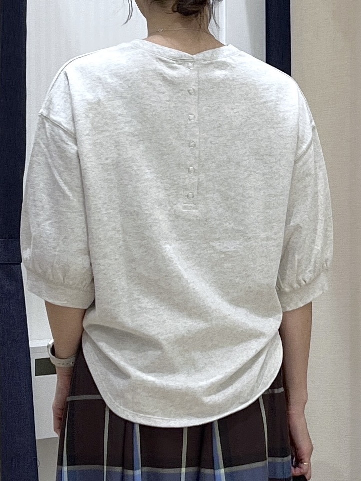 canaさんの「Dessin｜【高レビュー/洗える/XS-L】バックヘンリーミニ裏毛 5分袖」を使ったコーディネート