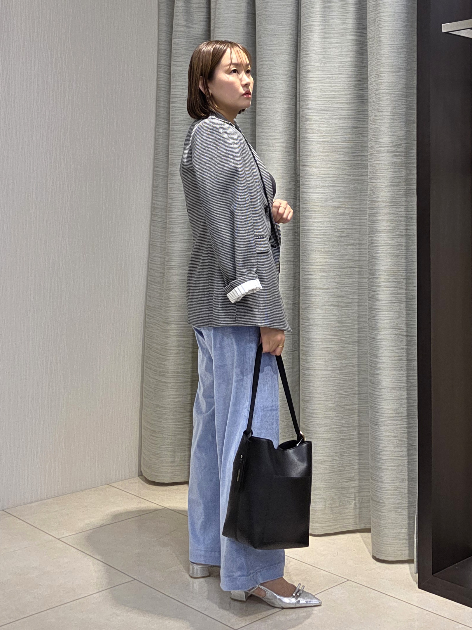 naokoさんの「UNTITLED｜【セットアップ可/秋羽織り】ウールダブルジャケット」を使ったコーディネート