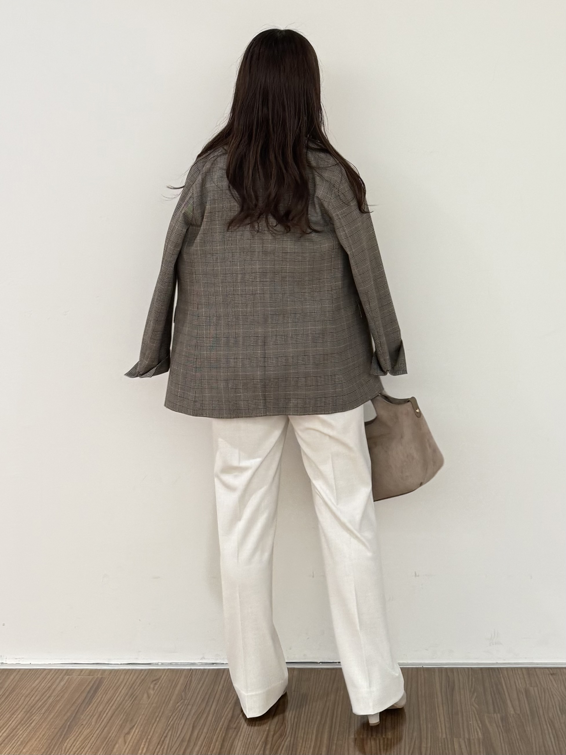 いくみさんの「INDIVI｜【洗濯機OK／ストレッチ◎】秋はじめのダブルジャケット」を使ったコーディネート