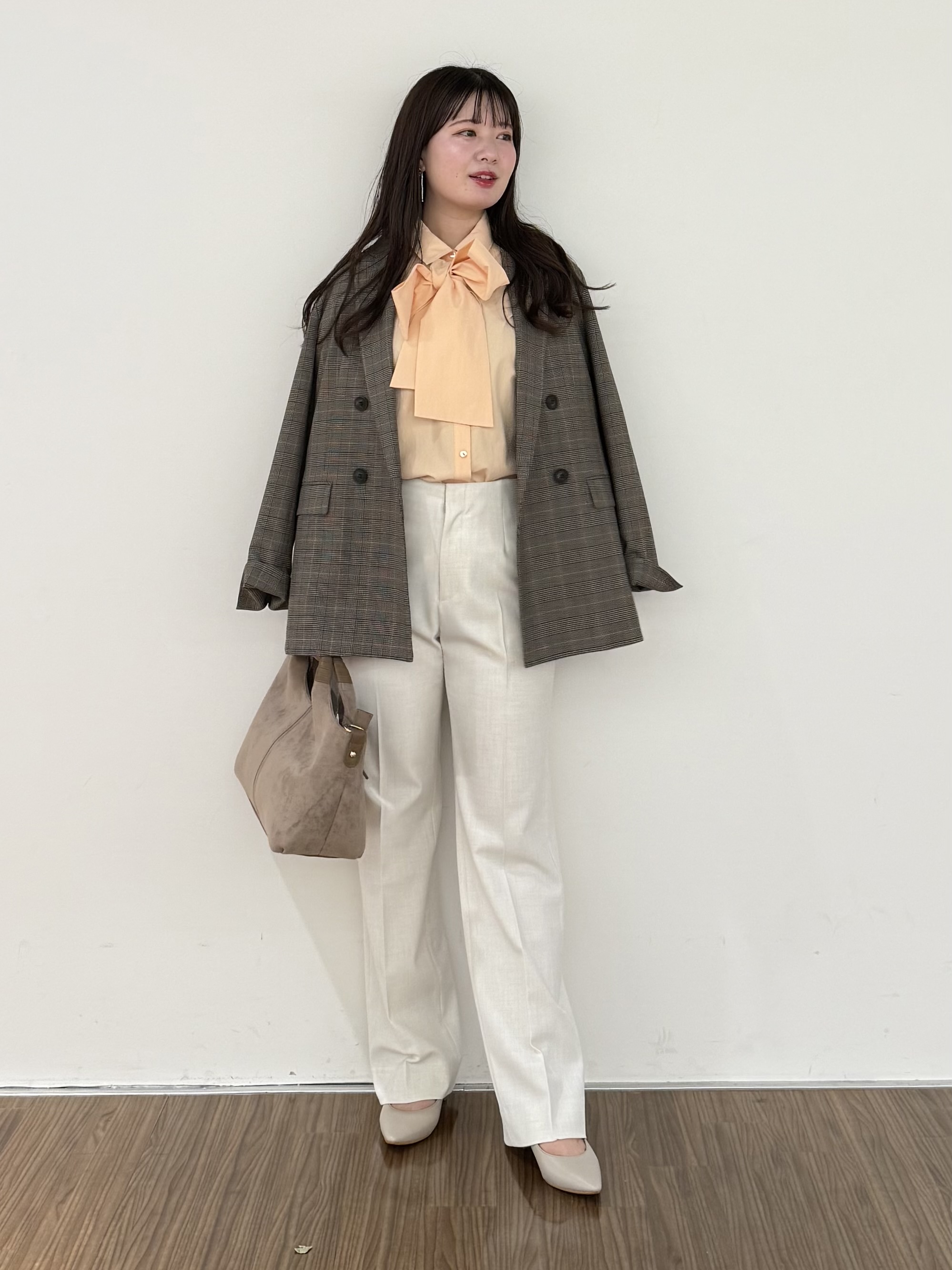 いくみさんの「INDIVI｜【洗濯機OK／ストレッチ◎】秋はじめのダブルジャケット」を使ったコーディネート
