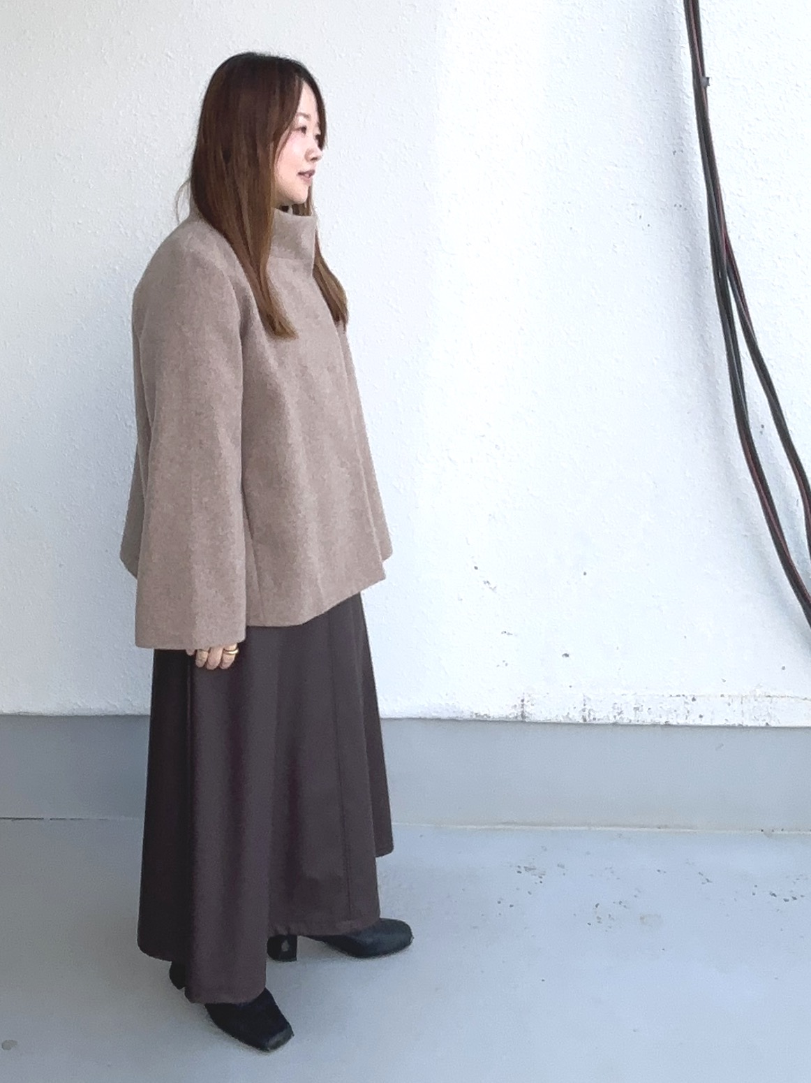 タマさんの「UNTITLED｜【軽アウター/ウール100】ウールショートコート」を使ったコーディネート