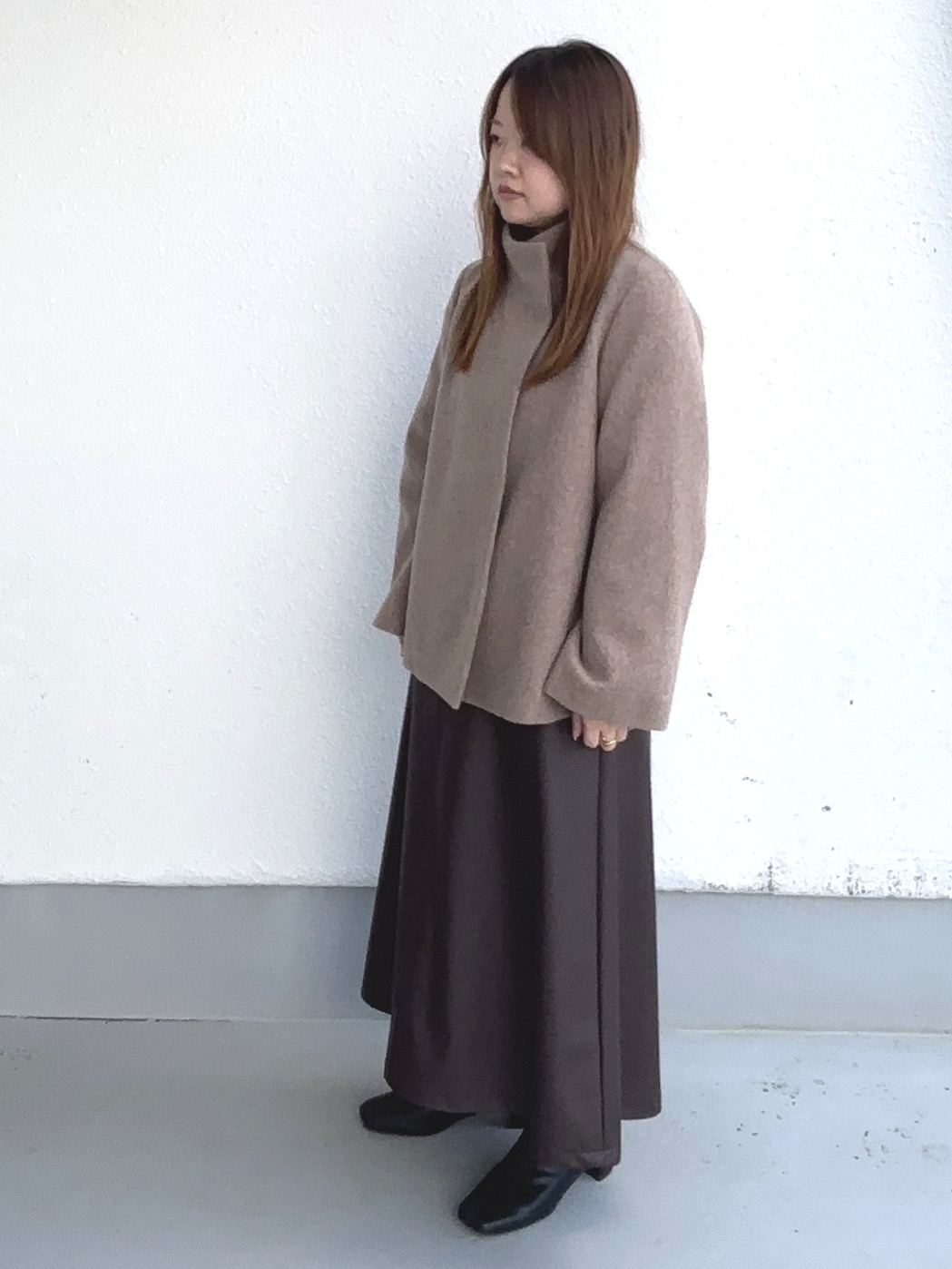 タマさんの「UNTITLED｜【軽アウター/ウール100】ウールショートコート」を使ったコーディネート