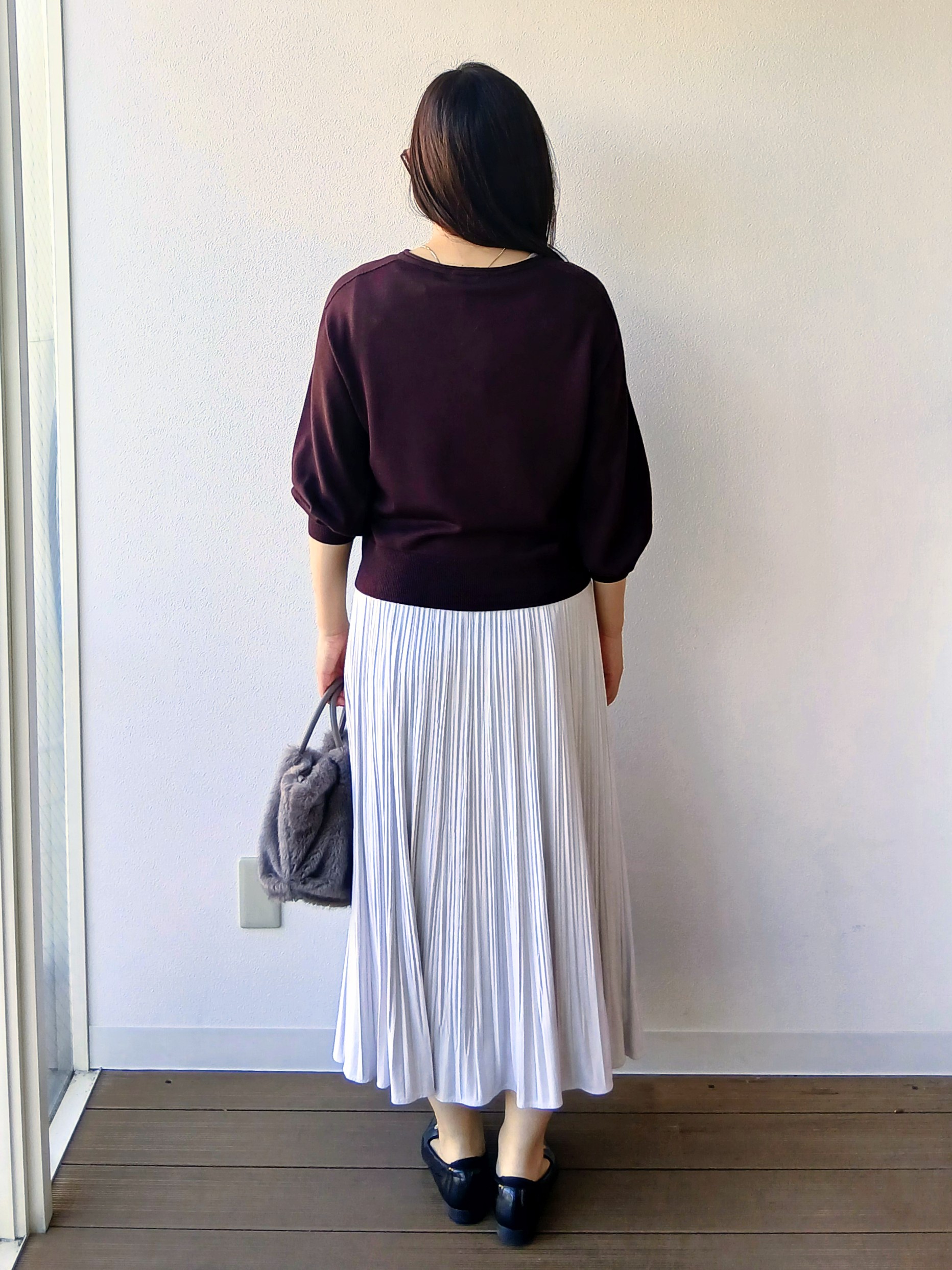 なみきさんの「UNTITLED｜【店頭人気！/8色展開】ボリュームスリーブニットプルオーバー」を使ったコーディネート