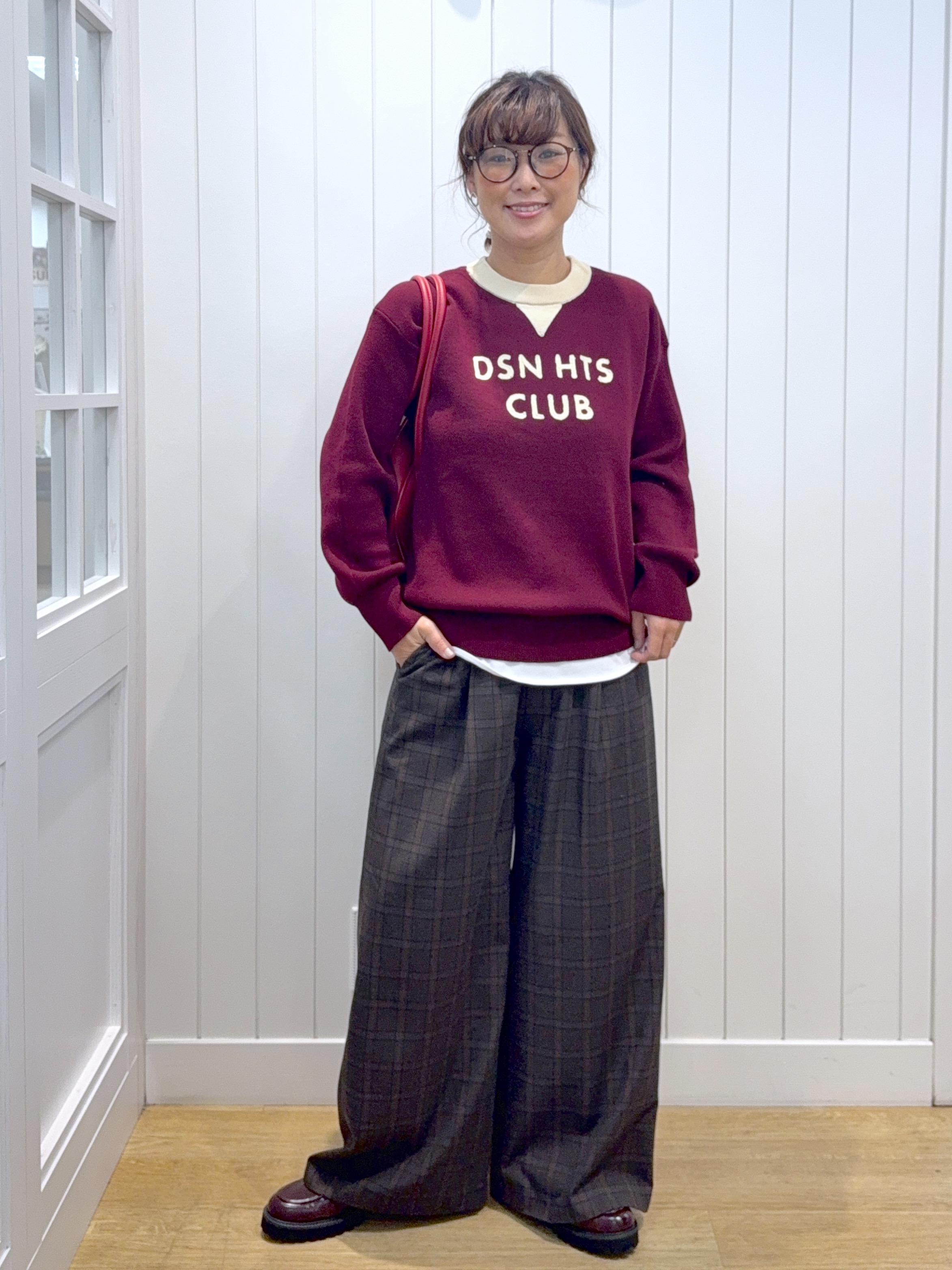 Osawaさんの「Dessin｜【セットアップ可/洗える】先染ウールライクチェック ダブルジャケット」を使ったコーディネート