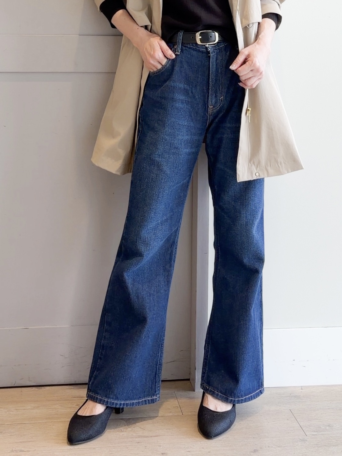 yamakoさんの「grove｜【撥水／シルエット2WAY】ゆったり着られて体型カバー◎ スタンドネック テントラインコート」を使ったコーディネート