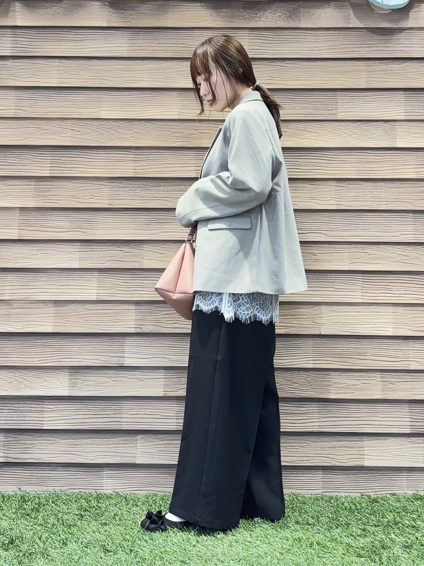 himiさんの「SHOO･LA･RUE｜【セットアップ可/洗濯後しわになりにくい】ウールフィール ダブルジャケット」を使ったコーディネート