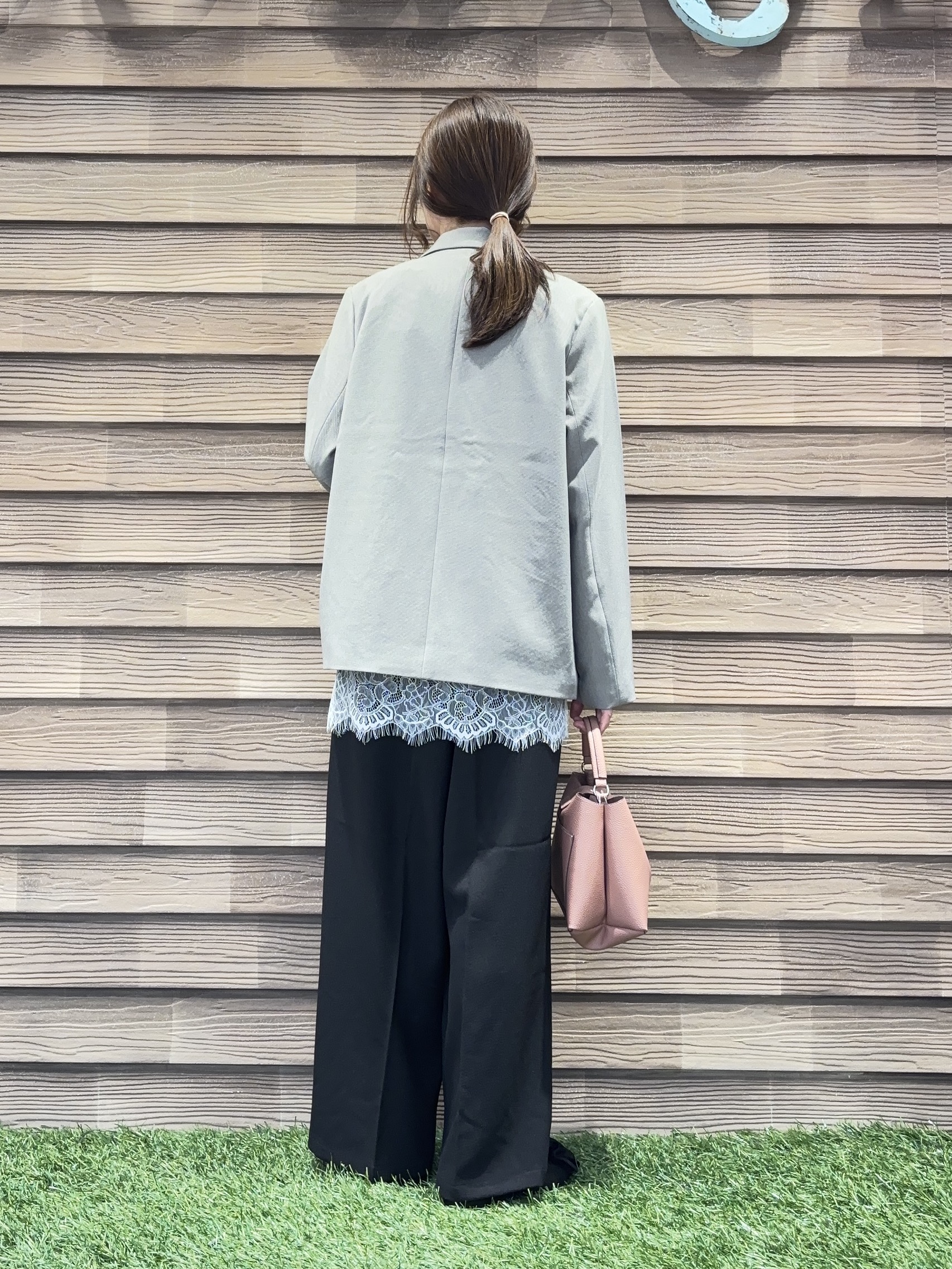 himiさんの「SHOO･LA･RUE｜【セットアップ可/洗濯後しわになりにくい】ウールフィール ダブルジャケット」を使ったコーディネート