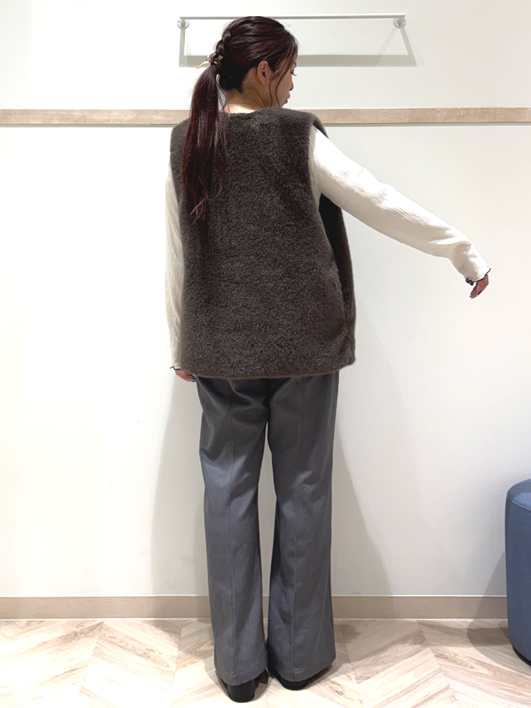 nanaさんの「SHOO･LA･RUE｜【洗濯機可】配色メロウで華やかに アソート楊柳トップス」を使ったコーディネート