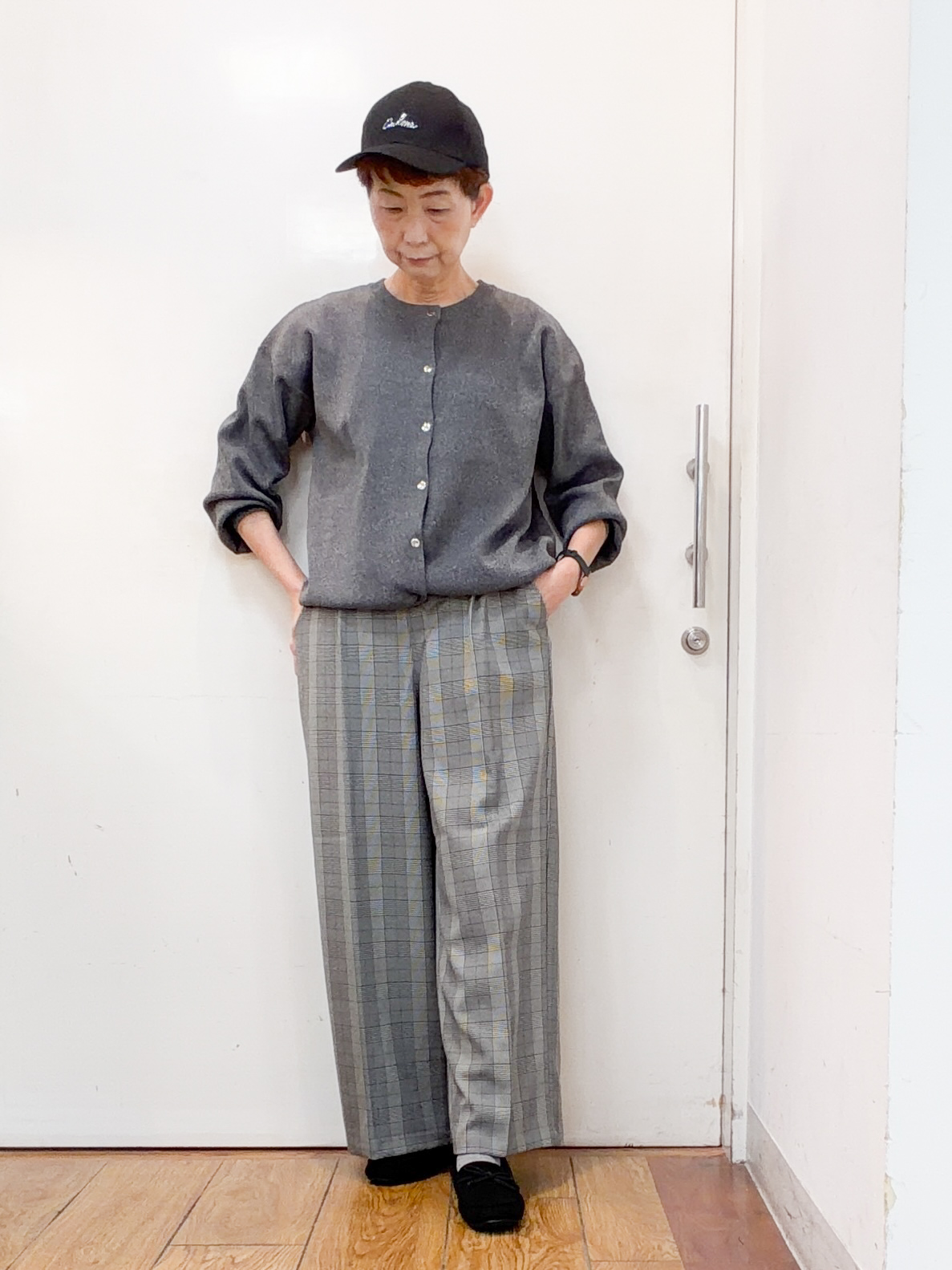 みぃさんの「SHOO･LA･RUE｜【セットアップ可/洗濯機可】軽やかに羽織れる スポンディッシュ ニットカーディガン」を使ったコーディネート