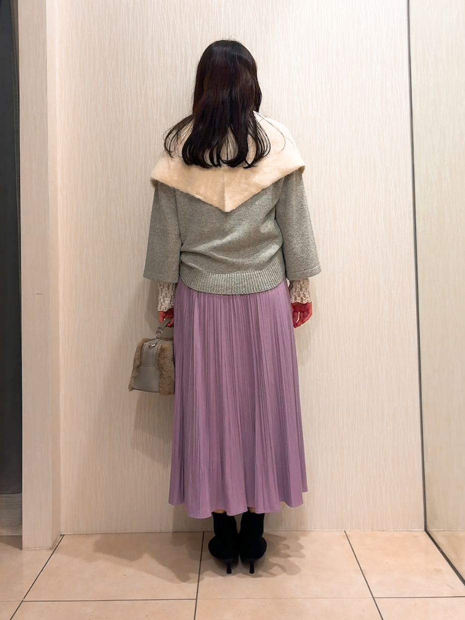 SAHOさんの「UNTITLED｜【アンサンブル可/手洗い可】杢調プルオーバーニット」を使ったコーディネート