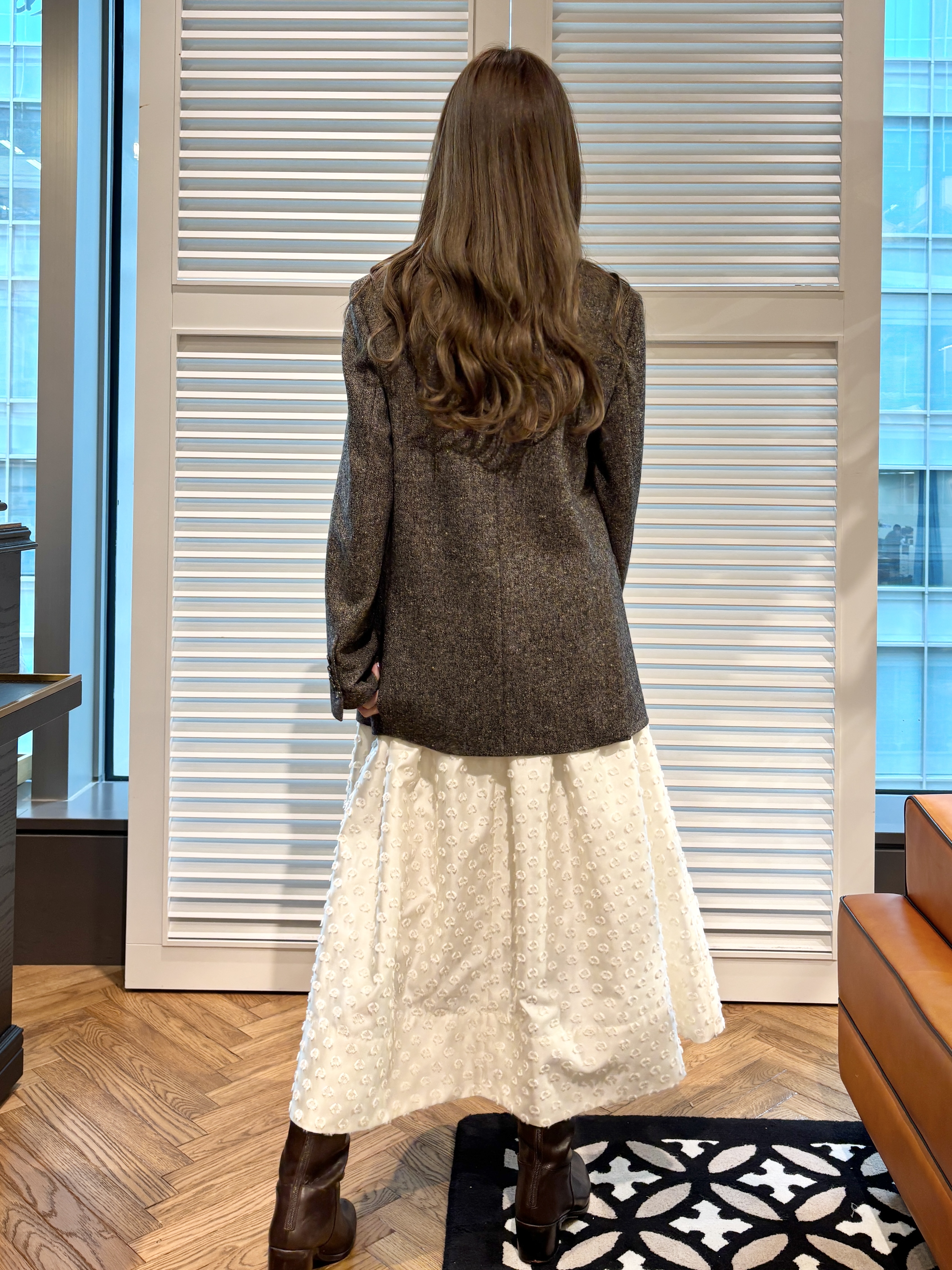 清水夏姫さんの「DRESSTERIOR｜【吸湿発熱/保湿機能/インナー】ホカウル タートルネックプルオーバー」を使ったコーディネート