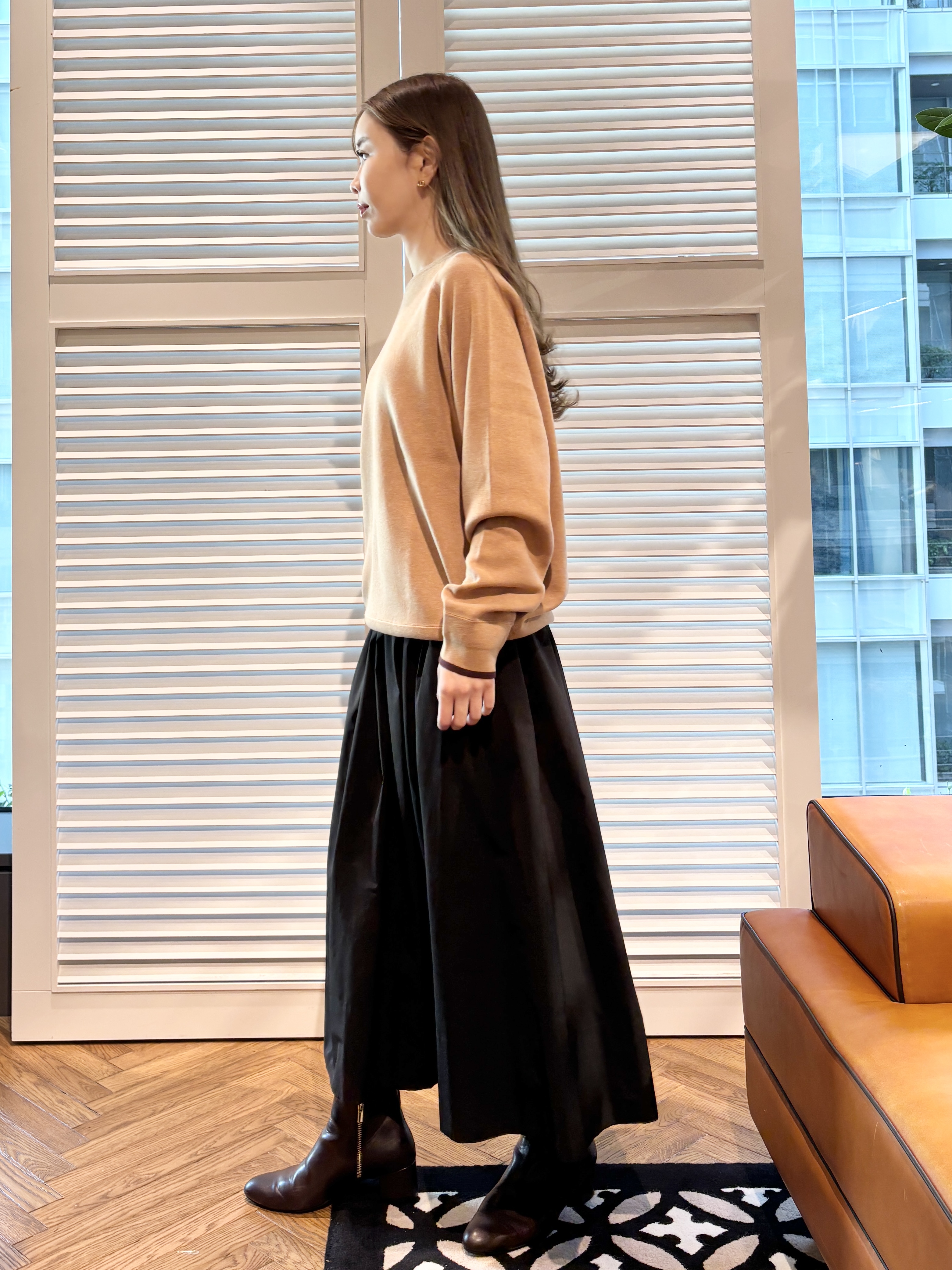 清水夏姫さんの「DRESSTERIOR｜【STORY11月号掲載/マシンウォッシャブル】コットンカシミヤニット」を使ったコーディネート