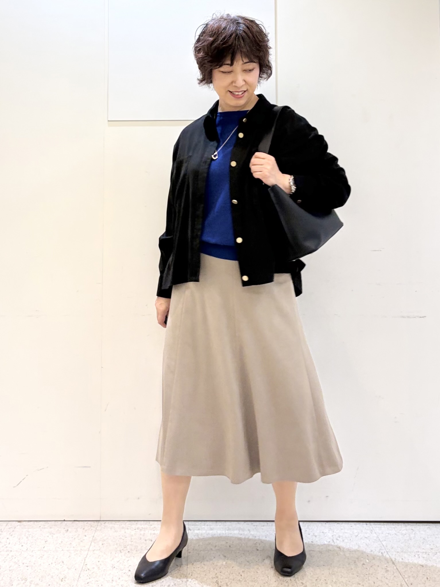 ヤスコさんの「Reflect｜【羽織◎】スエード調シャツ」を使ったコーディネート