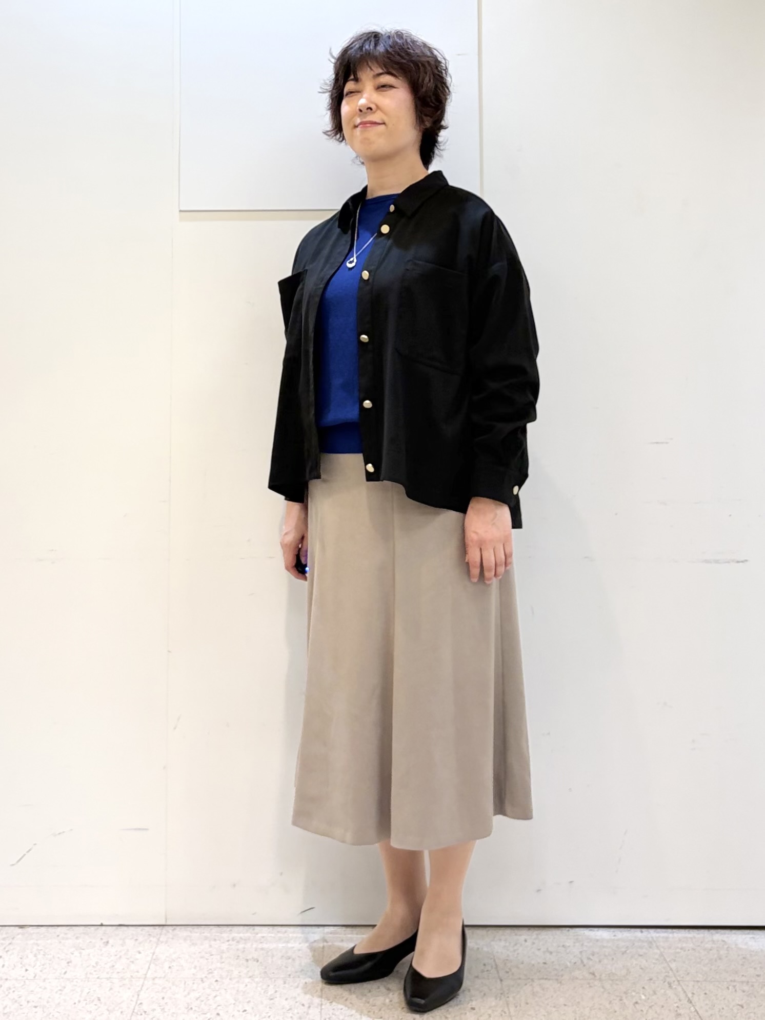 ヤスコさんの「Reflect｜【羽織◎】スエード調シャツ」を使ったコーディネート