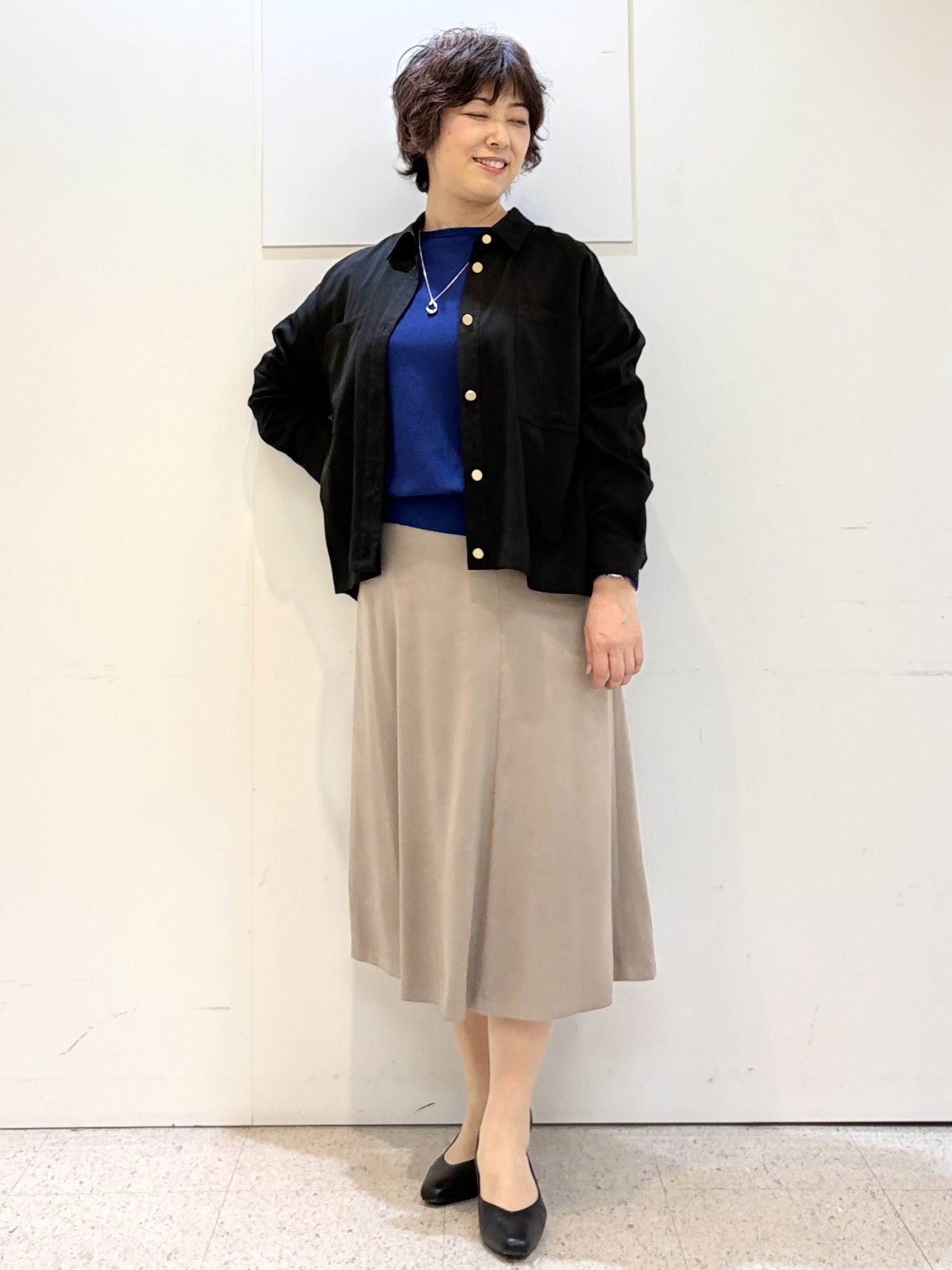 ヤスコさんの「Reflect｜【羽織◎】スエード調シャツ」を使ったコーディネート