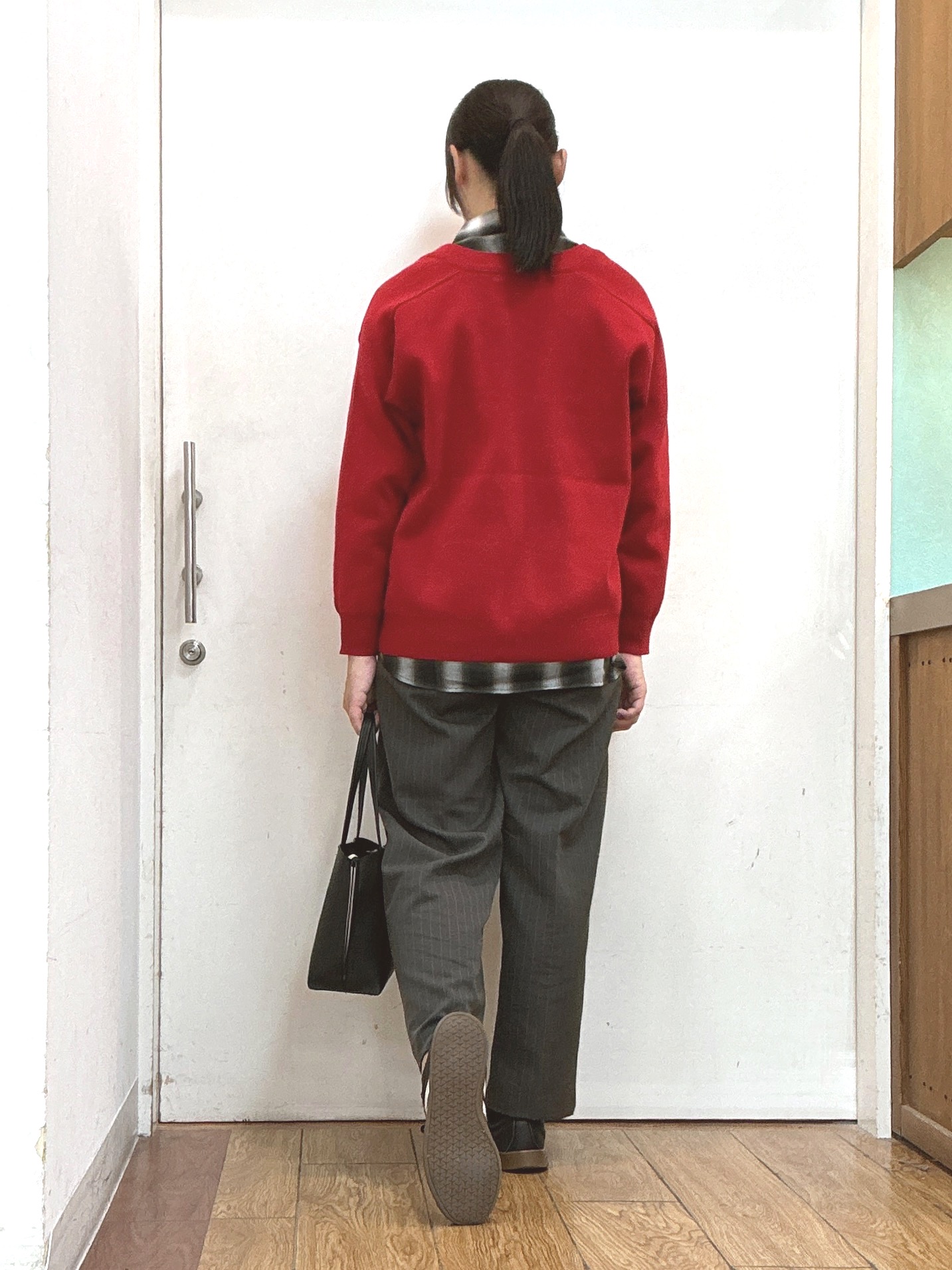 Karinさんの「SHOO･LA･RUE｜【毛玉になりにくい/S-LL/洗濯機可/体型カバー】Vネックゆったりカーディガン」を使ったコーディネート