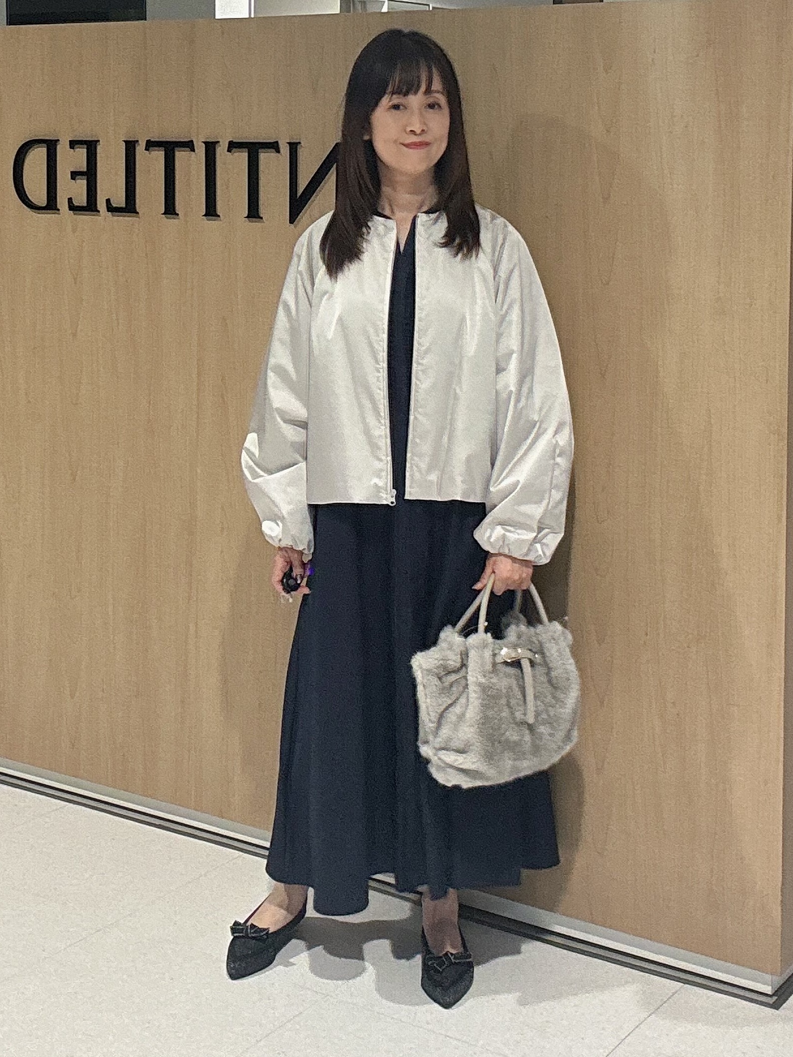 makiさんの「UNTITLED｜【軽アウター/中綿/秋冬コート】ショートブルゾン」を使ったコーディネート