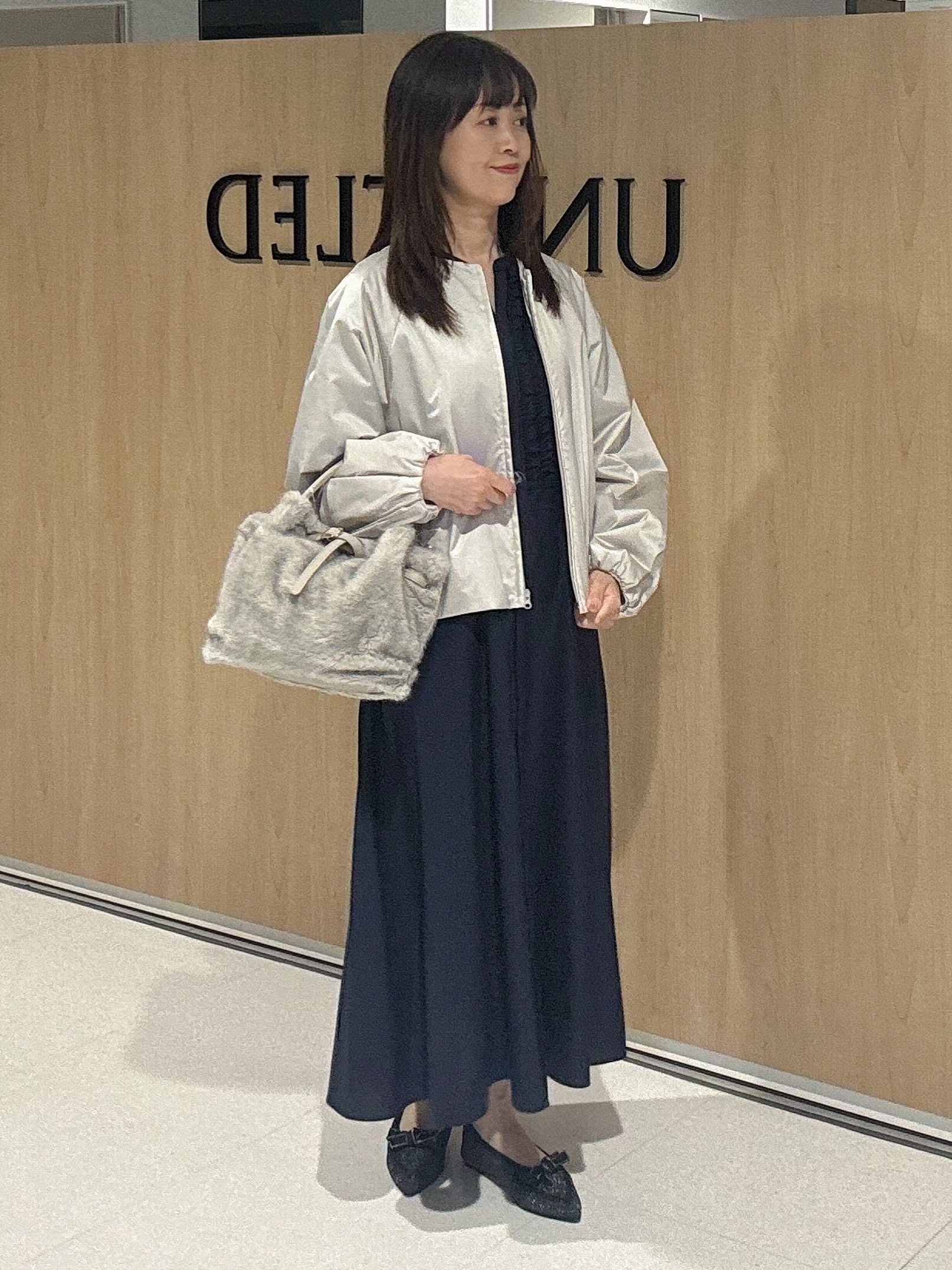 makiさんの「UNTITLED｜【軽アウター/中綿/秋冬コート】ショートブルゾン」を使ったコーディネート