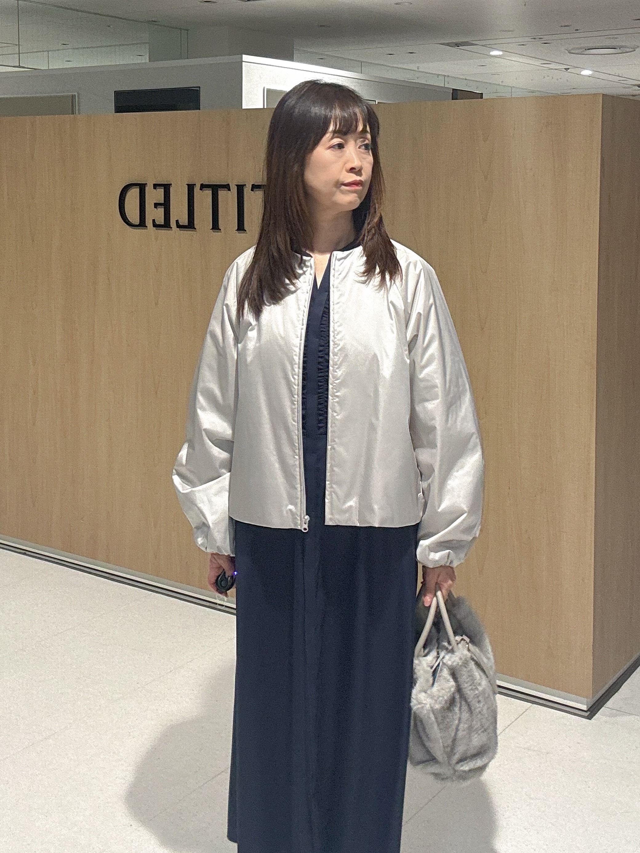 makiさんの「UNTITLED｜【軽アウター/中綿/秋冬コート】ショートブルゾン」を使ったコーディネート