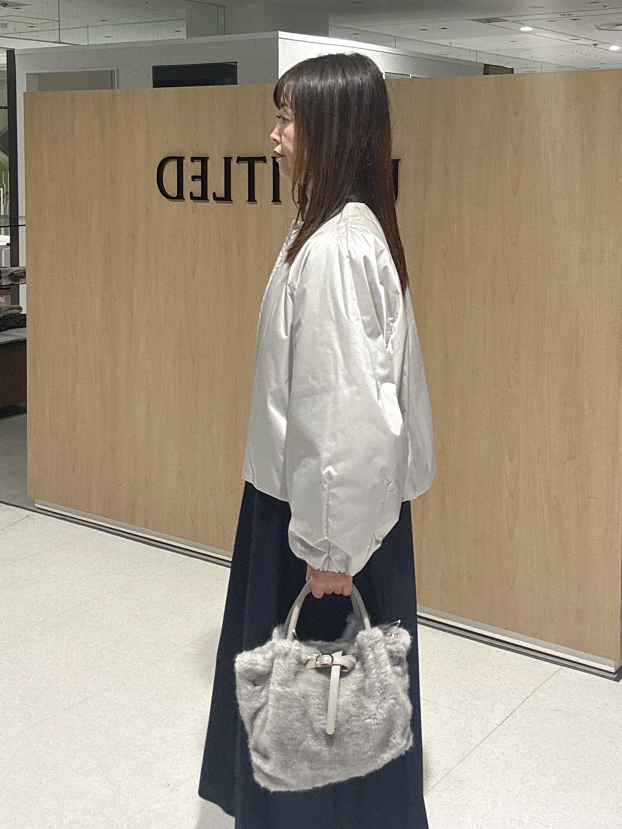makiさんの「UNTITLED｜【軽アウター/中綿/秋冬コート】ショートブルゾン」を使ったコーディネート