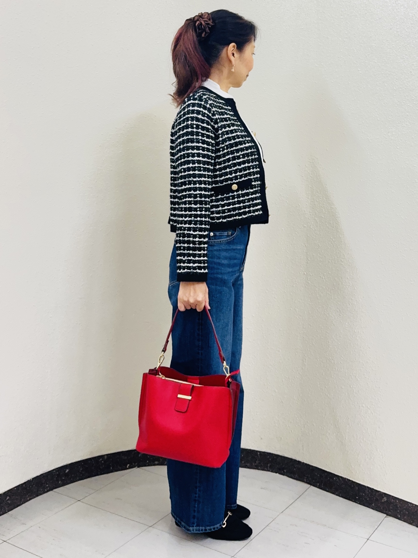 ⭐︎Eimi⭐︎さんの「Reflect｜【SS-4Lサイズ／通勤／セレモニー】プチハイネック シフォンブラウス」を使ったコーディネート