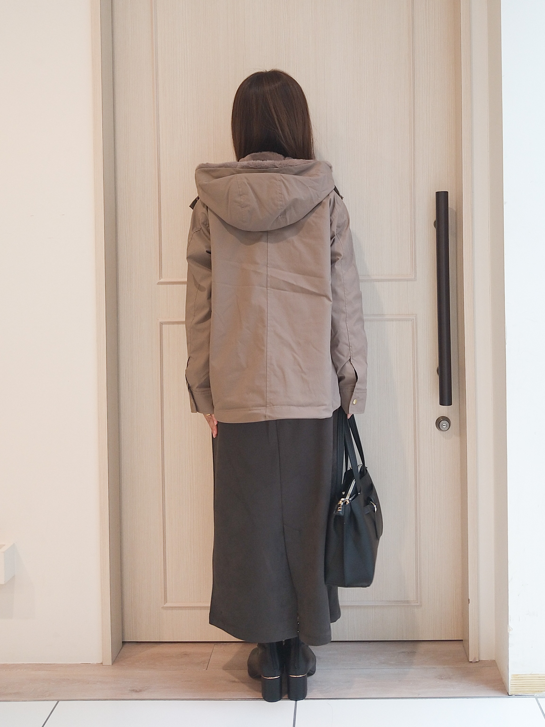 mi-saさんの「SHOO･LA･RUE｜【洗濯機可/撥水/マルチWAY】ファーライナー付き 毎日欲張りマンパ」を使ったコーディネート