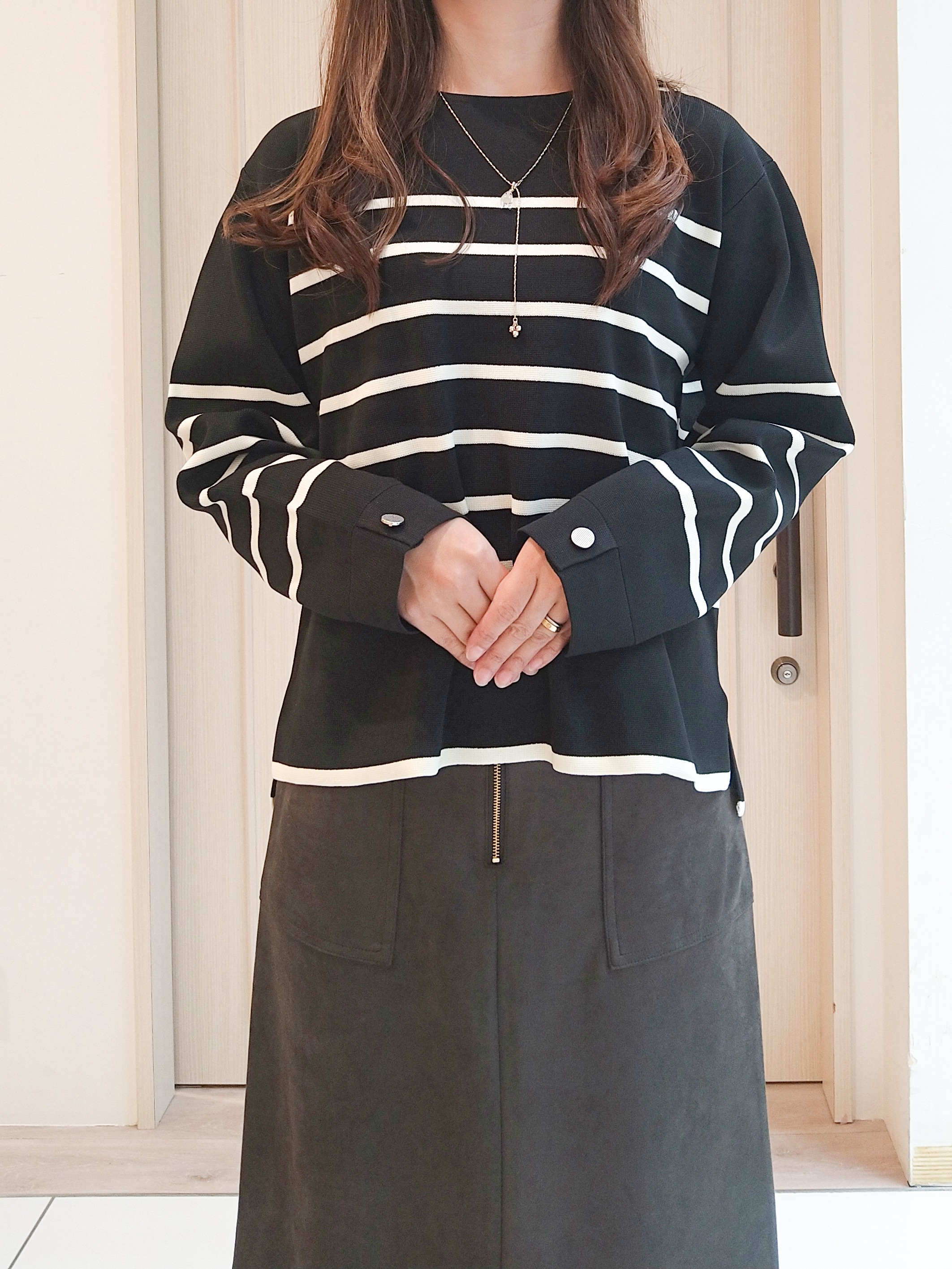 mi-saさんの「SHOO･LA･RUE｜【洗濯機可/撥水/マルチWAY】ファーライナー付き 毎日欲張りマンパ」を使ったコーディネート