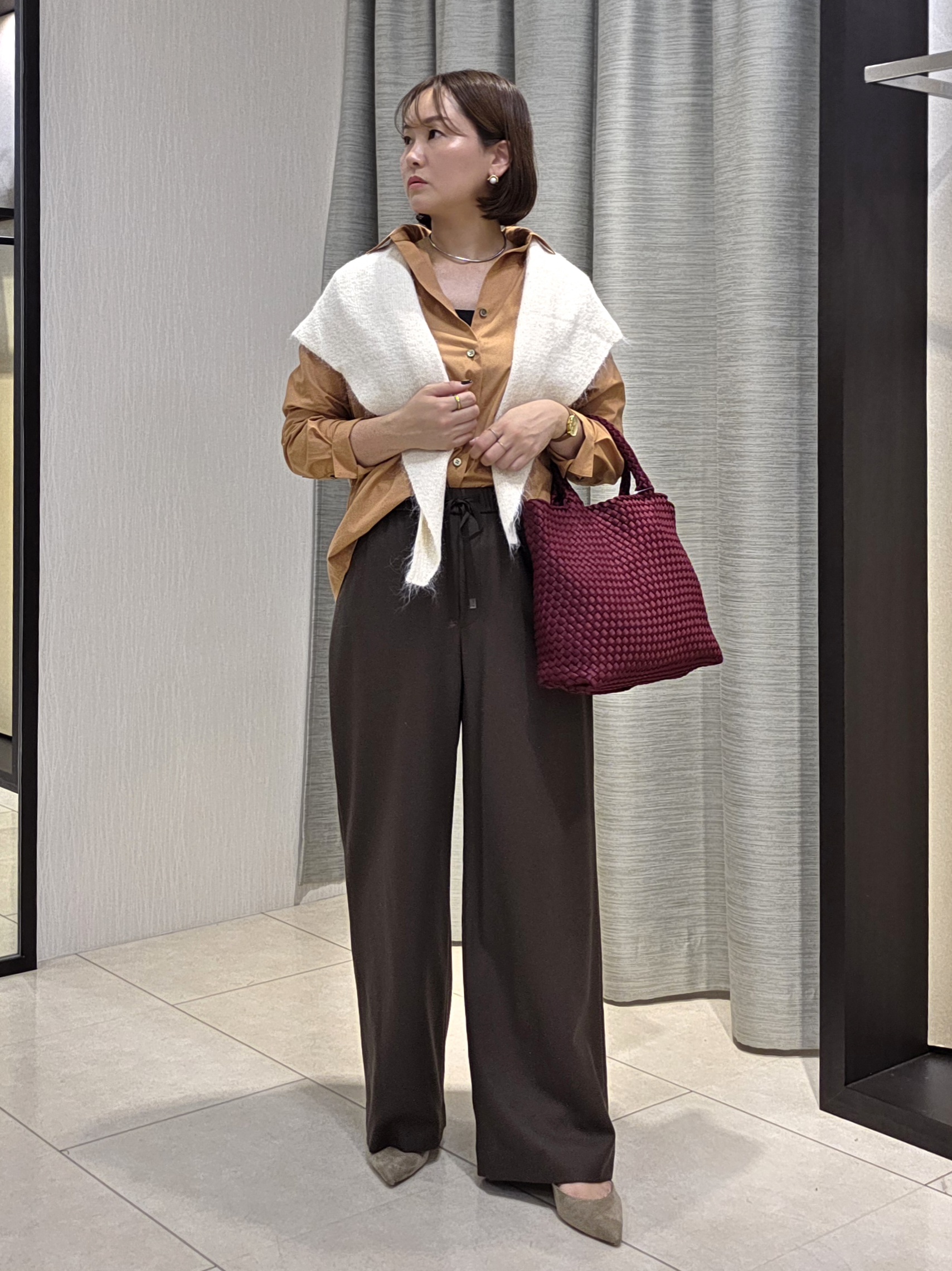 naokoさんの「UNTITLED｜コットンドルマンシャツ」を使ったコーディネート