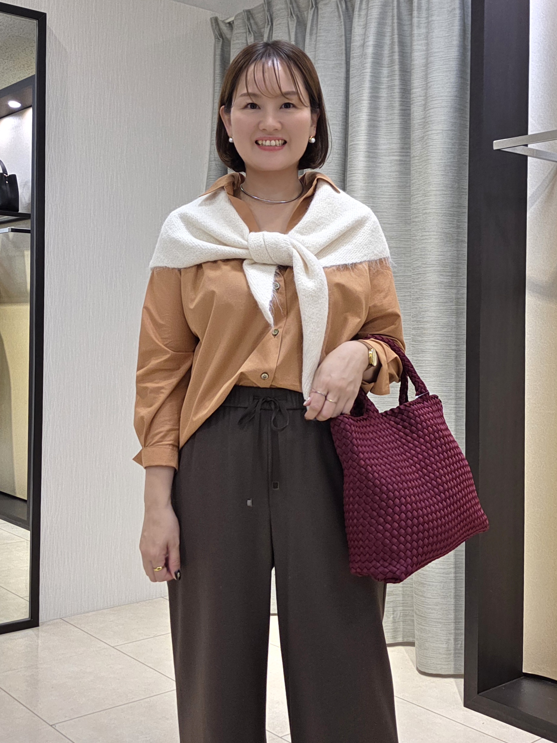naokoさんの「UNTITLED｜コットンドルマンシャツ」を使ったコーディネート