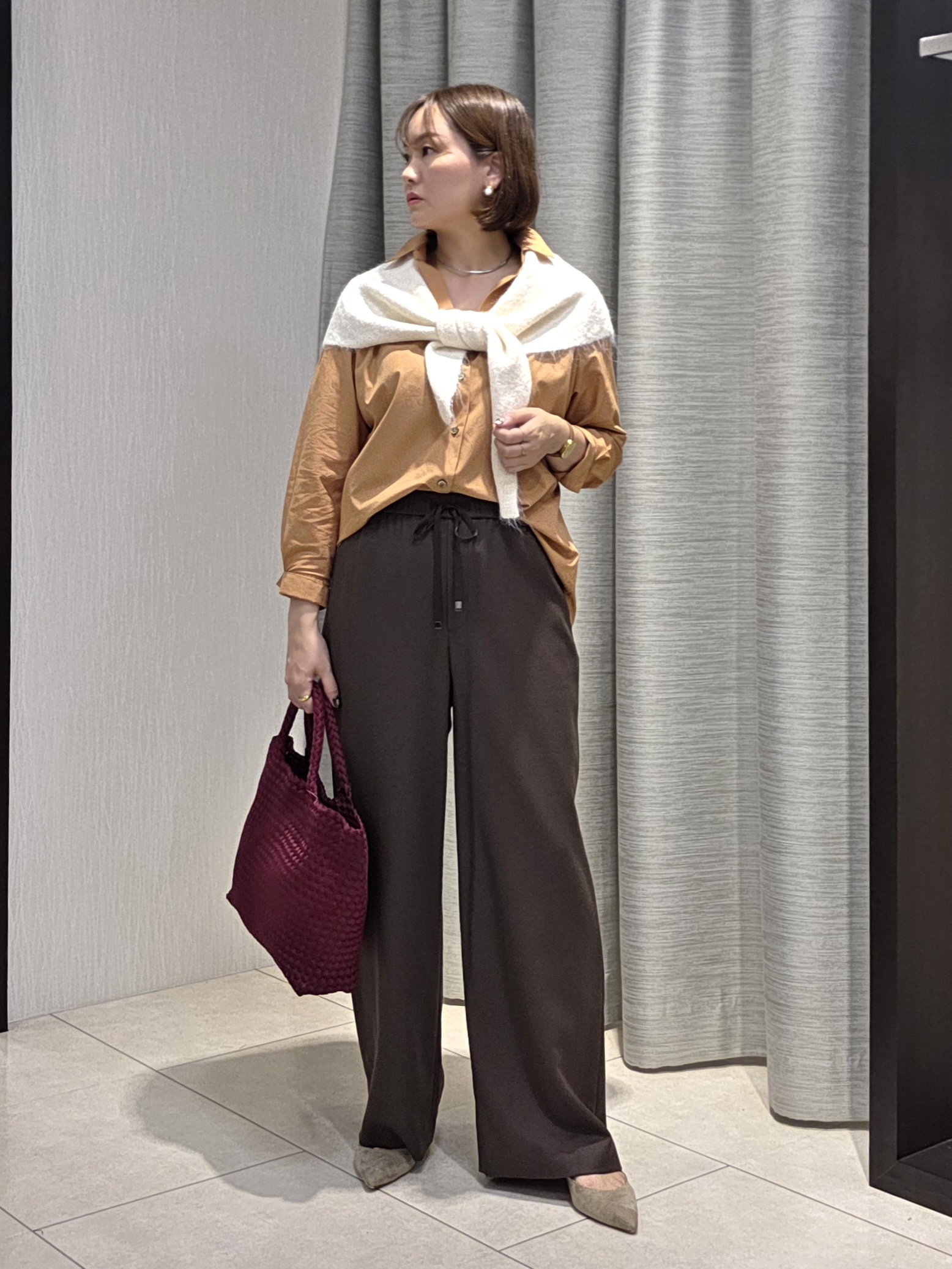 naokoさんの「UNTITLED｜コットンドルマンシャツ」を使ったコーディネート