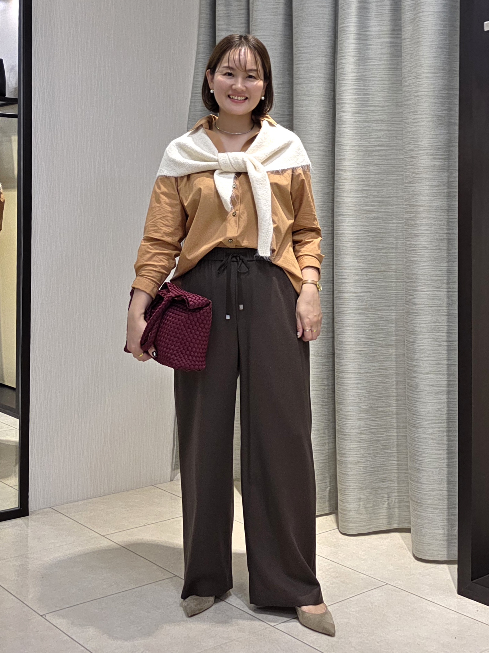 naokoさんの「UNTITLED｜コットンドルマンシャツ」を使ったコーディネート